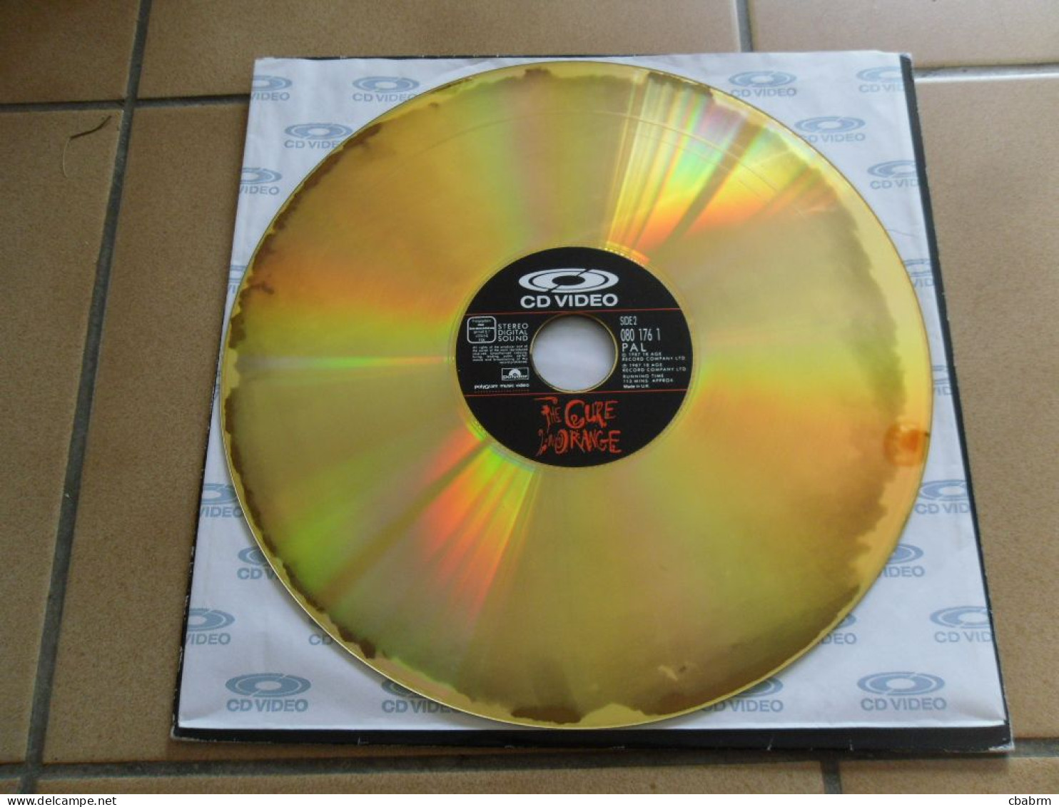 Laser Disc THE CURE IN ORANGE A FICTION FILM 080 176 1 POLYDOR En 1987 CD VIDEO LASER DISC - Non Classificati