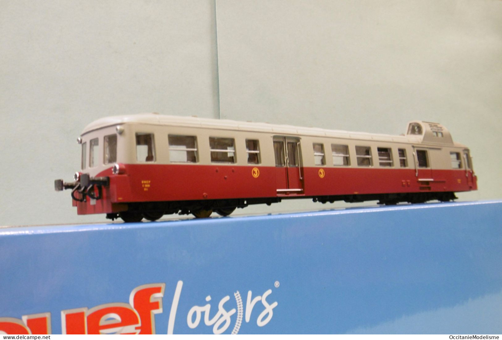 Jouef - Autorail PICASSO X 3800 SNCF Rouge Rubis Gris Perle ép. III Réf. HJ2616 Neuf HO 1/87 - Locomotieven