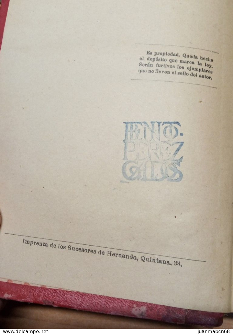 Año 1905-09. Episodios Nacionales. Pérez Galdós. - Literatura
