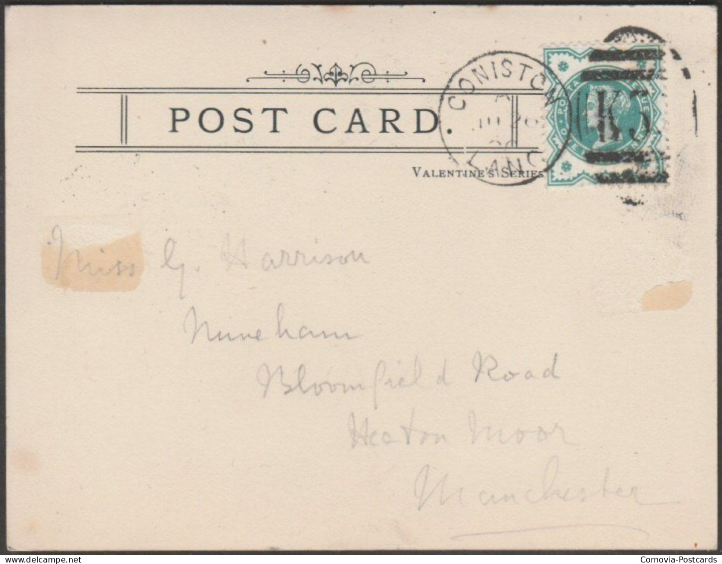 Court Card - Coniston, Lancashire, 1900 - Valentine's Postcard - Other & Unclassified