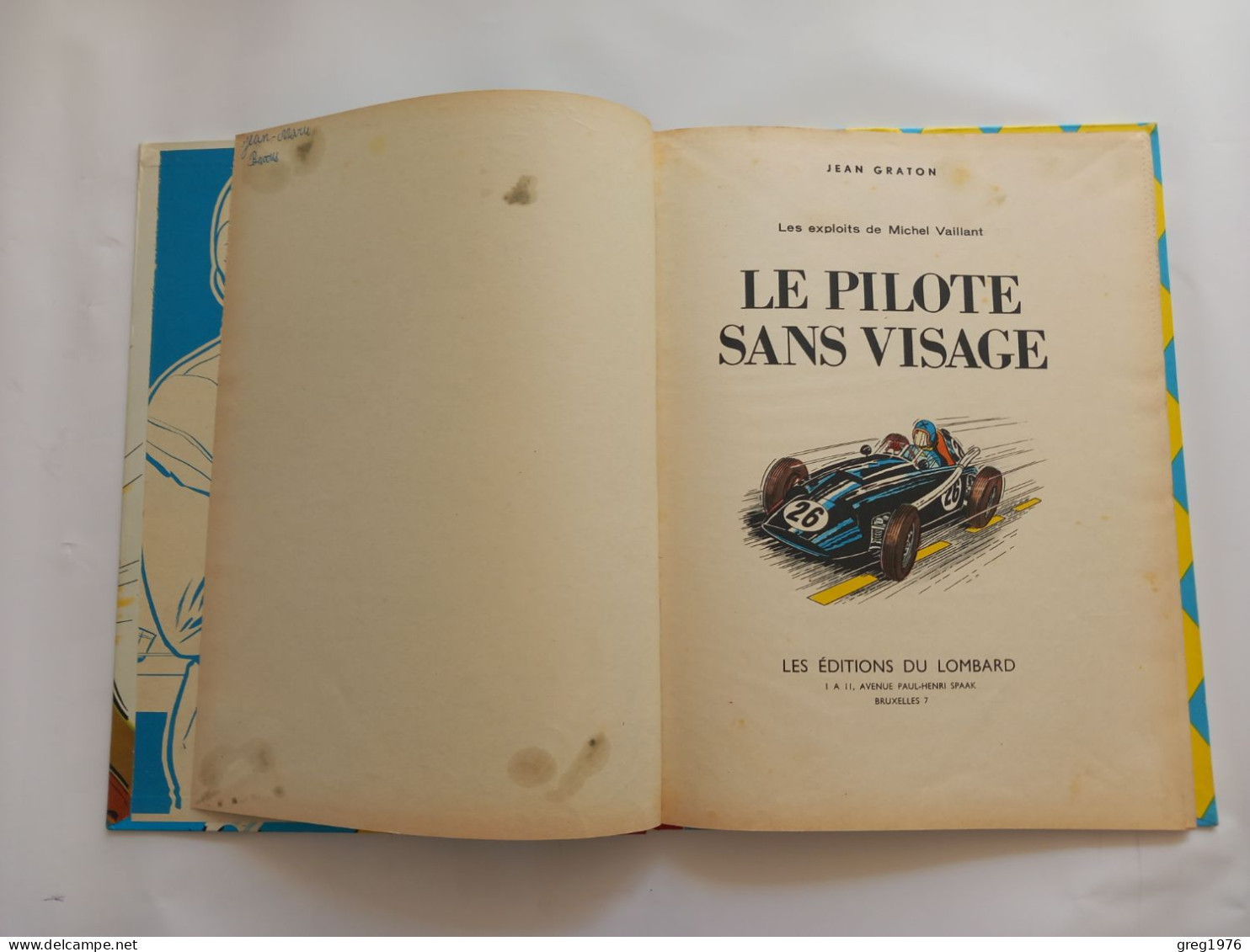 BD MICHEL VAILLANT -LE PILOTE SANS VISAGE - 1962-IMPRIMERIE WILS -1962-ETAT B - Michel Vaillant