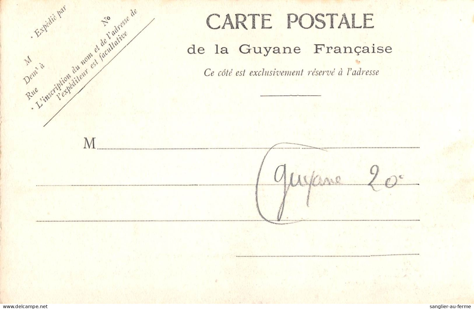 CPA GUYANE / CAYENNE / CARNAVAL 1903 - Otros & Sin Clasificación