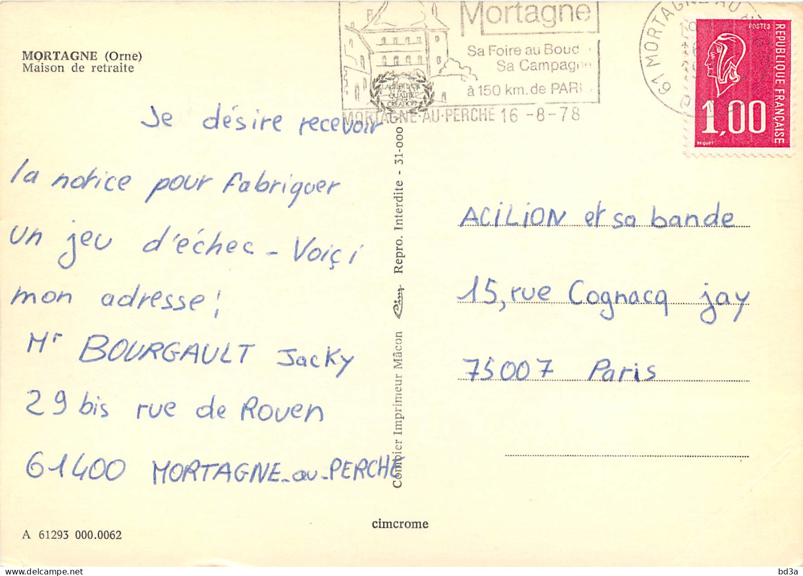 61 - MORTAGNE - MAISON DE RETRAITE - Mortagne Au Perche