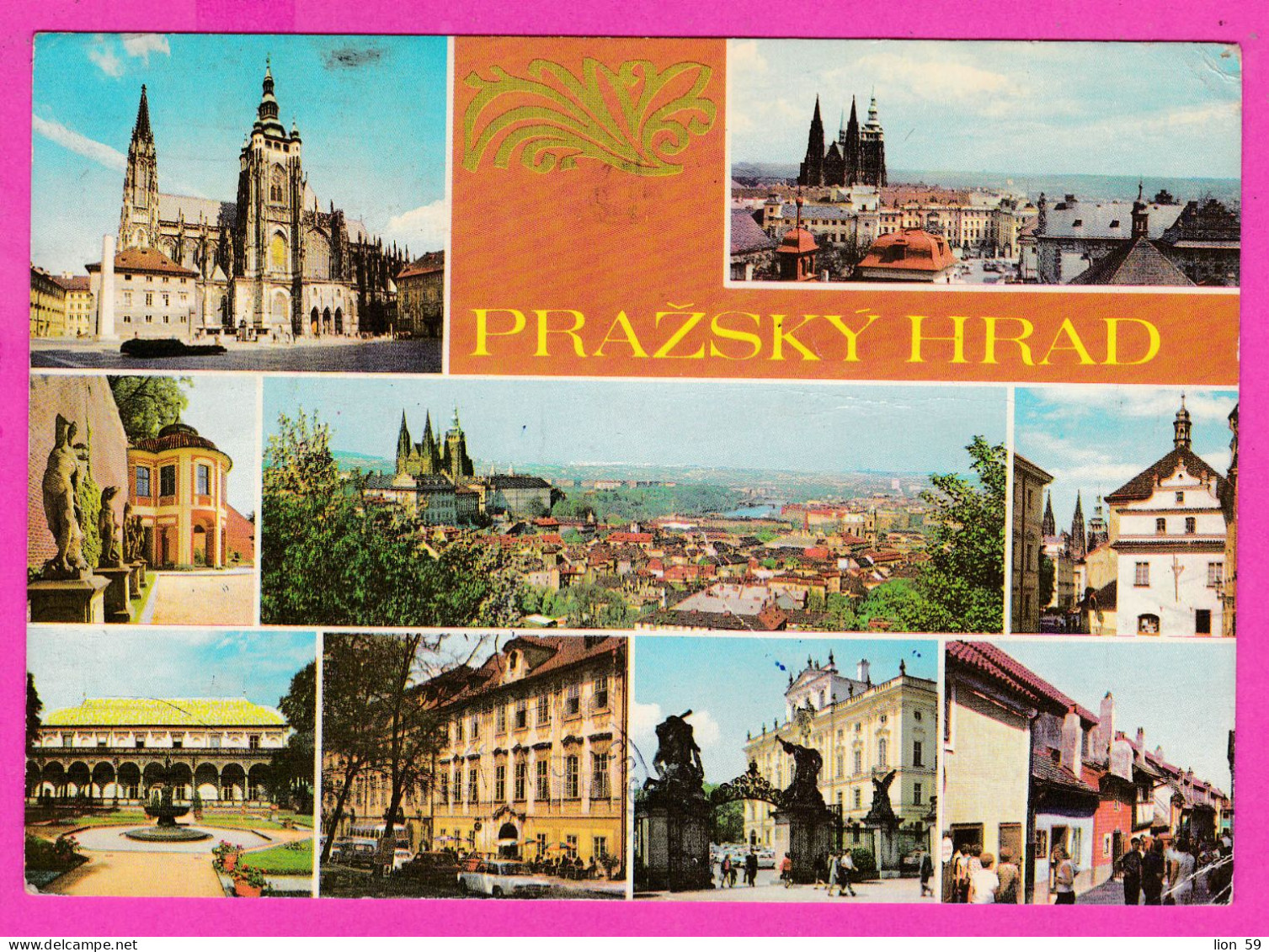 294641 / Czechoslovakia - PRAHA  9 View The Castle Of Prague Hradčany PC 1973 USED 30h Czech Towns - Košice - Brieven En Documenten
