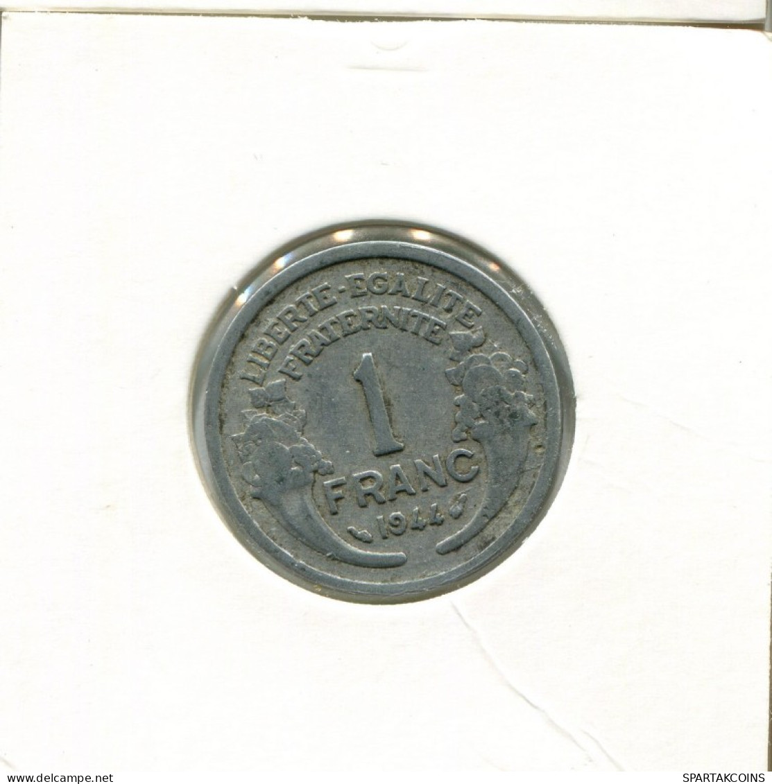 1 FRANC 1944 FRANKREICH FRANCE Französisch Münze #AK590.D.A - 1 Franc