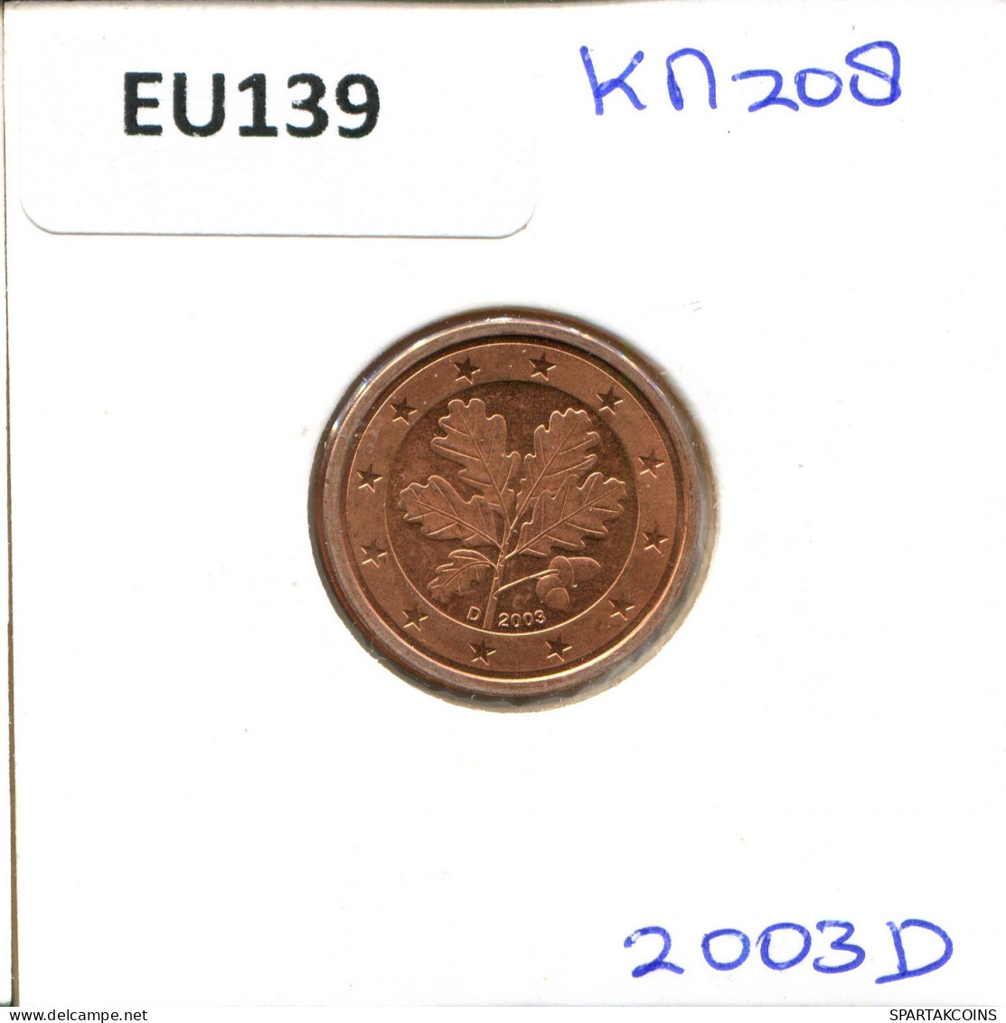 2 EURO CENTS 2003 DEUTSCHLAND Münze GERMANY #EU139.D.A - Germania