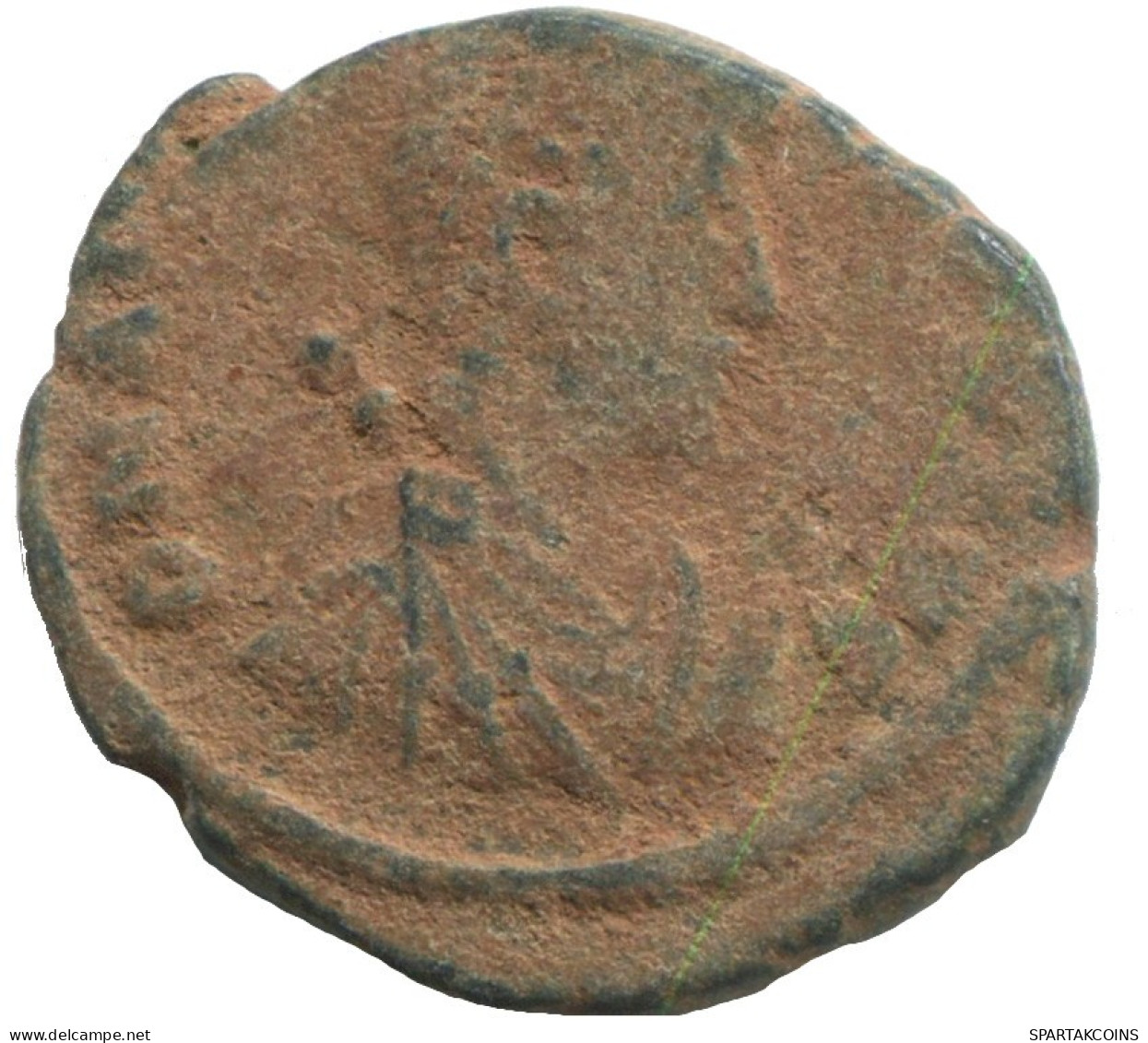 ARCADIUS AD383-408 VIRTVS EXERCITI EMPEROR&VICTORY 2.5g/18mm #ANN1399.10.F.A - El Bajo Imperio Romano (363 / 476)