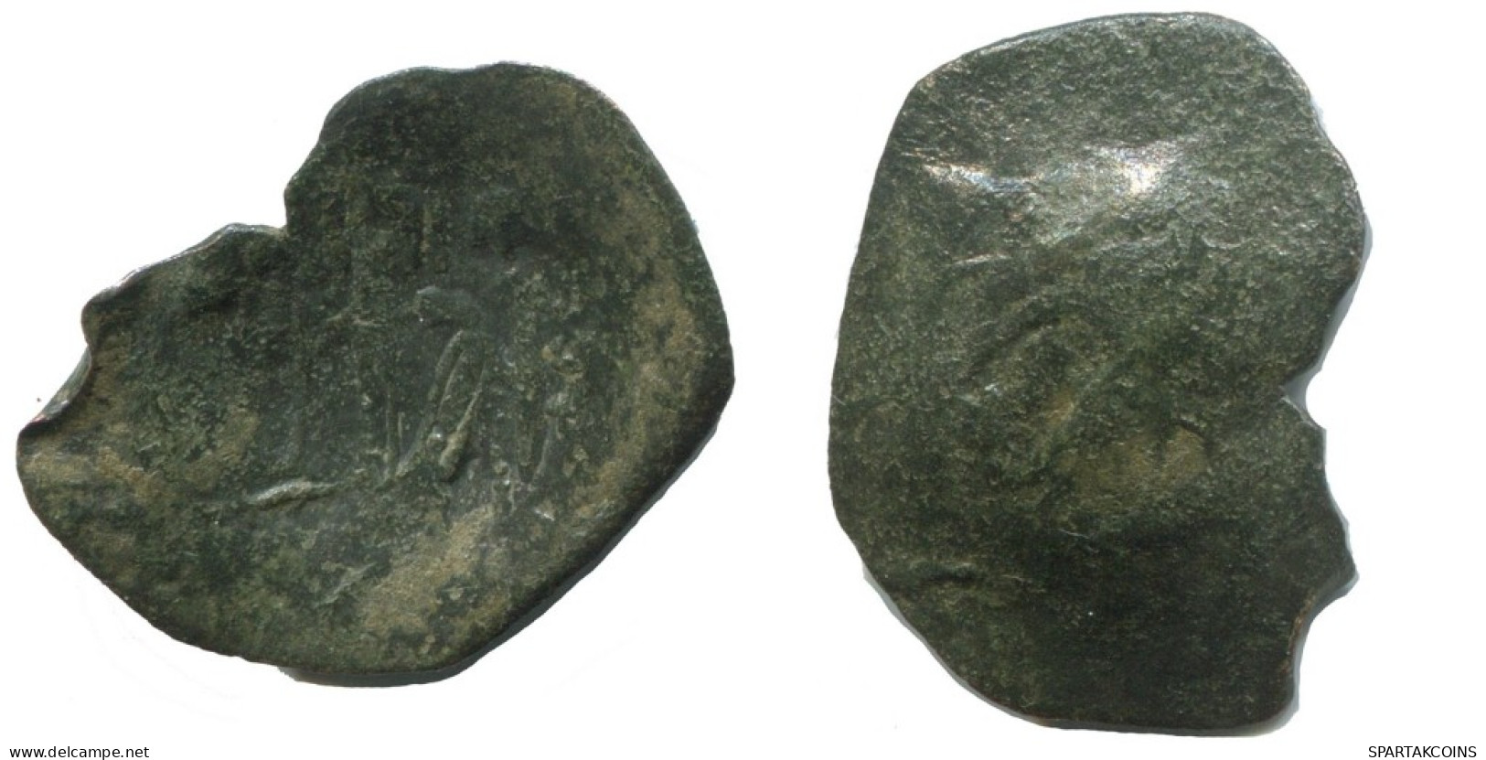 TRACHY BYZANTINISCHE Münze  EMPIRE Antike Authentisch Münze 1.1g/20mm #AG682.4.D.A - Byzantines