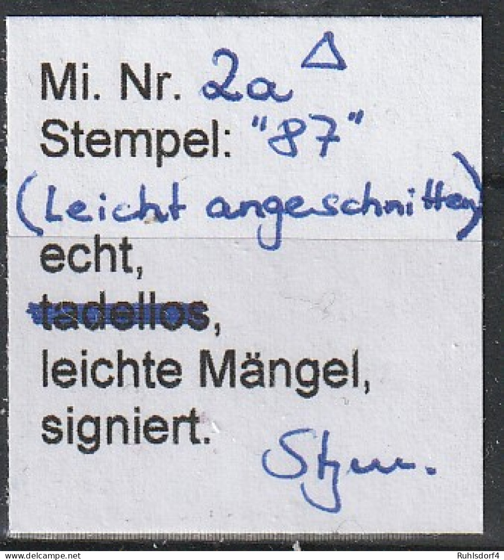 Baden Nr. 2a; Gepr. Stegmüller  - Altri & Non Classificati
