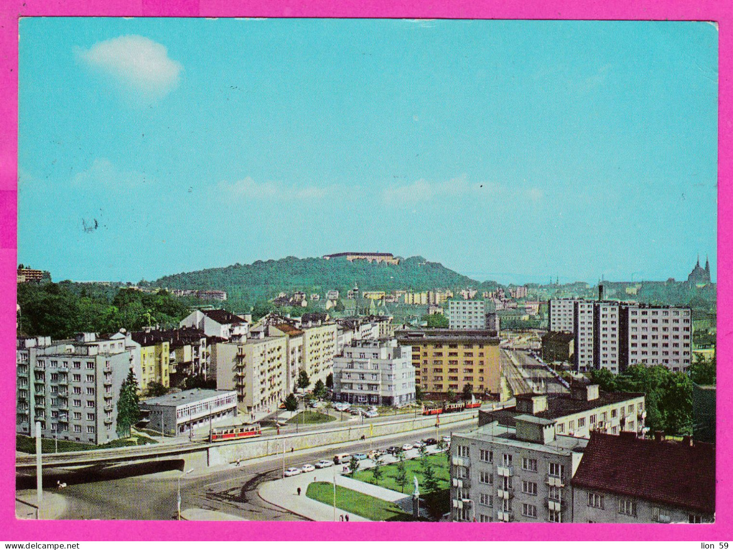 294652 / Czechoslovakia - BRNO - General View Panorama Tram Railway PC 1967 USED 60h Czech Towns - Ostrava Factory - Briefe U. Dokumente