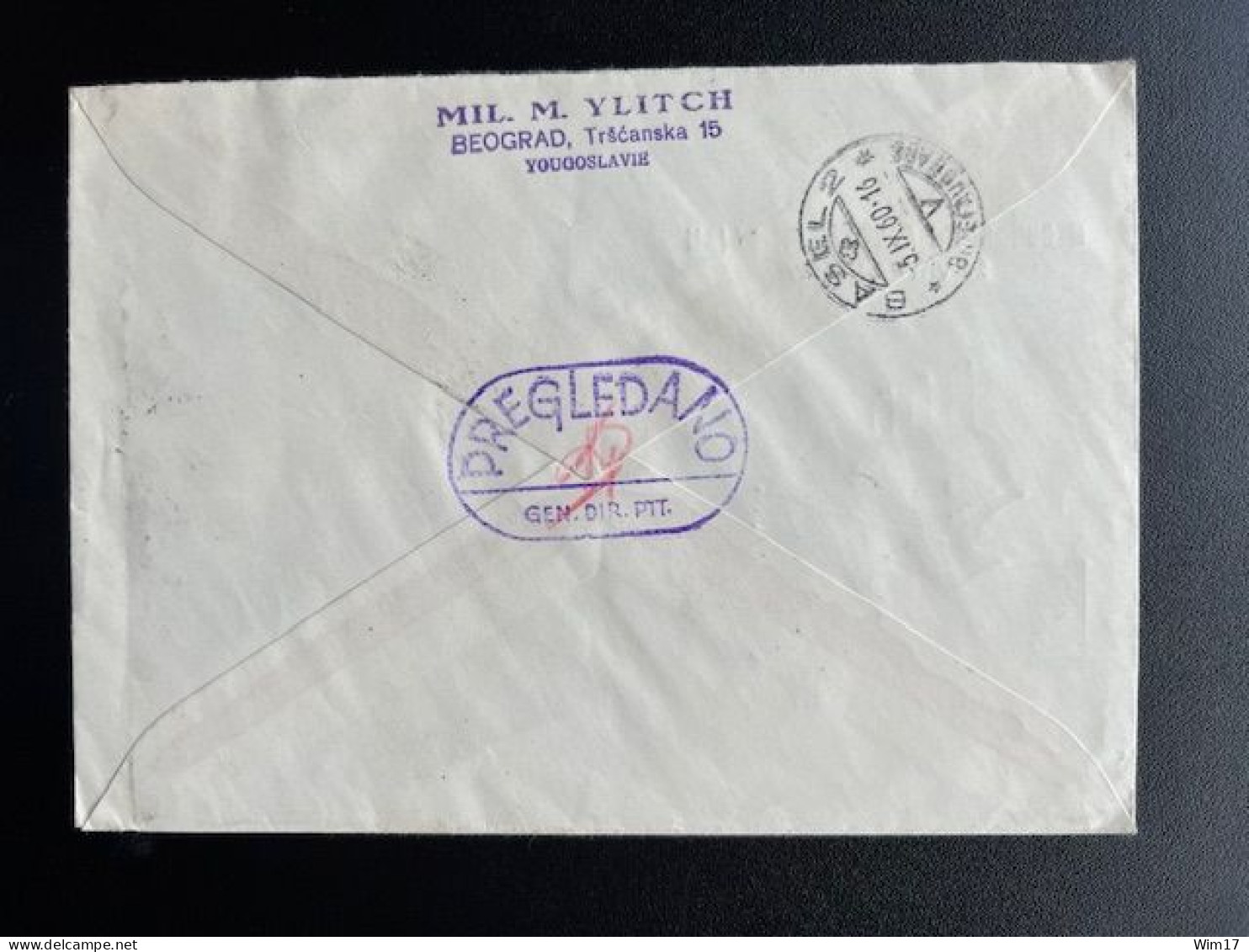 JUGOSLAVIJA YUGOSLAVIA 1960 REGISTERED LETTER BELGRADE BEOGRAD TO BASEL BALE 03-09-1960 - Covers & Documents