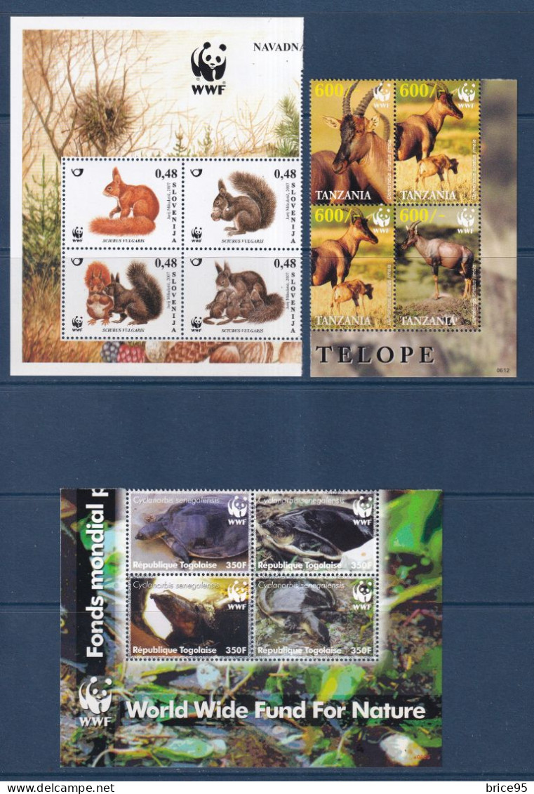 Monde - WWF - Lot De Timbre ** - Neuf Sans Charnière - Animaux - Lot 1 - Unused Stamps