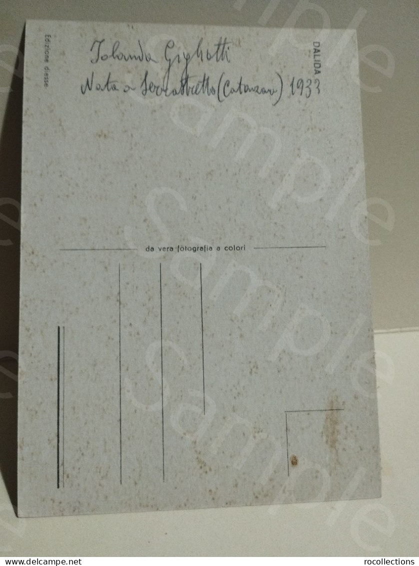 Italia France Autographe Autografo DALIDA Iolanda Gigliotti. 1966 - Chanteurs & Musiciens