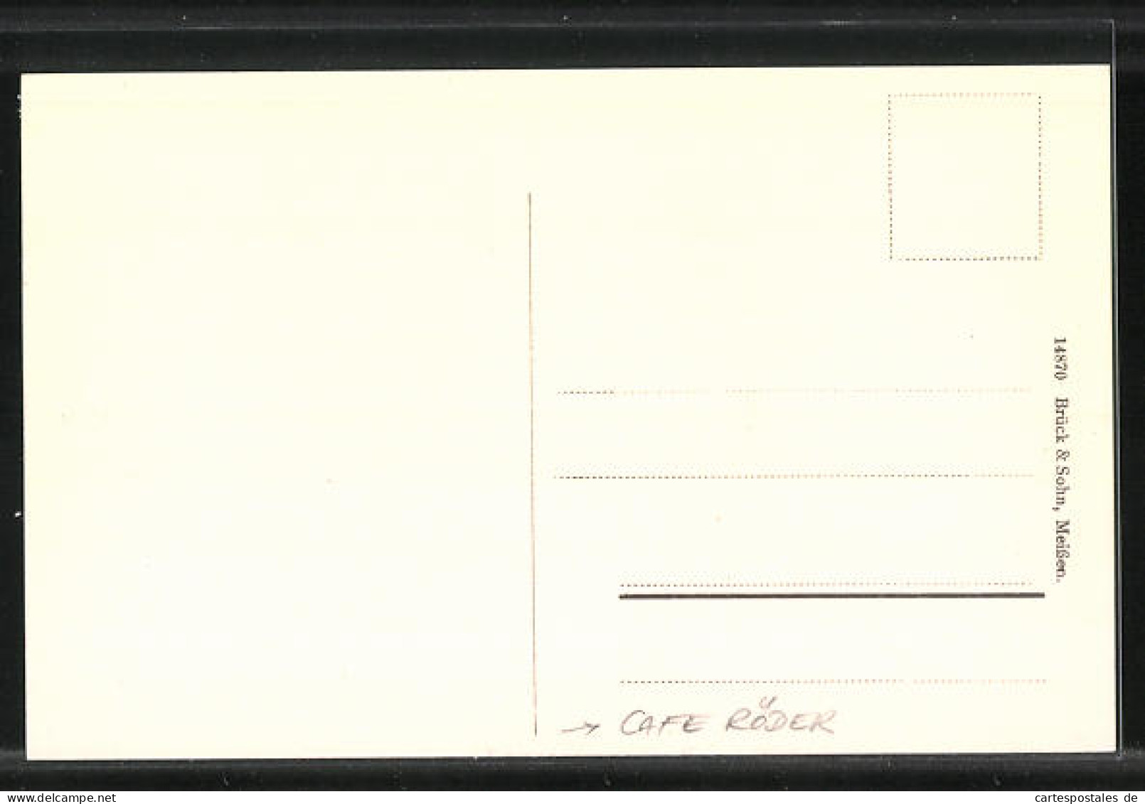 AK Coswig I. Sa., Cafe Und Conditorei Röder  - Coswig