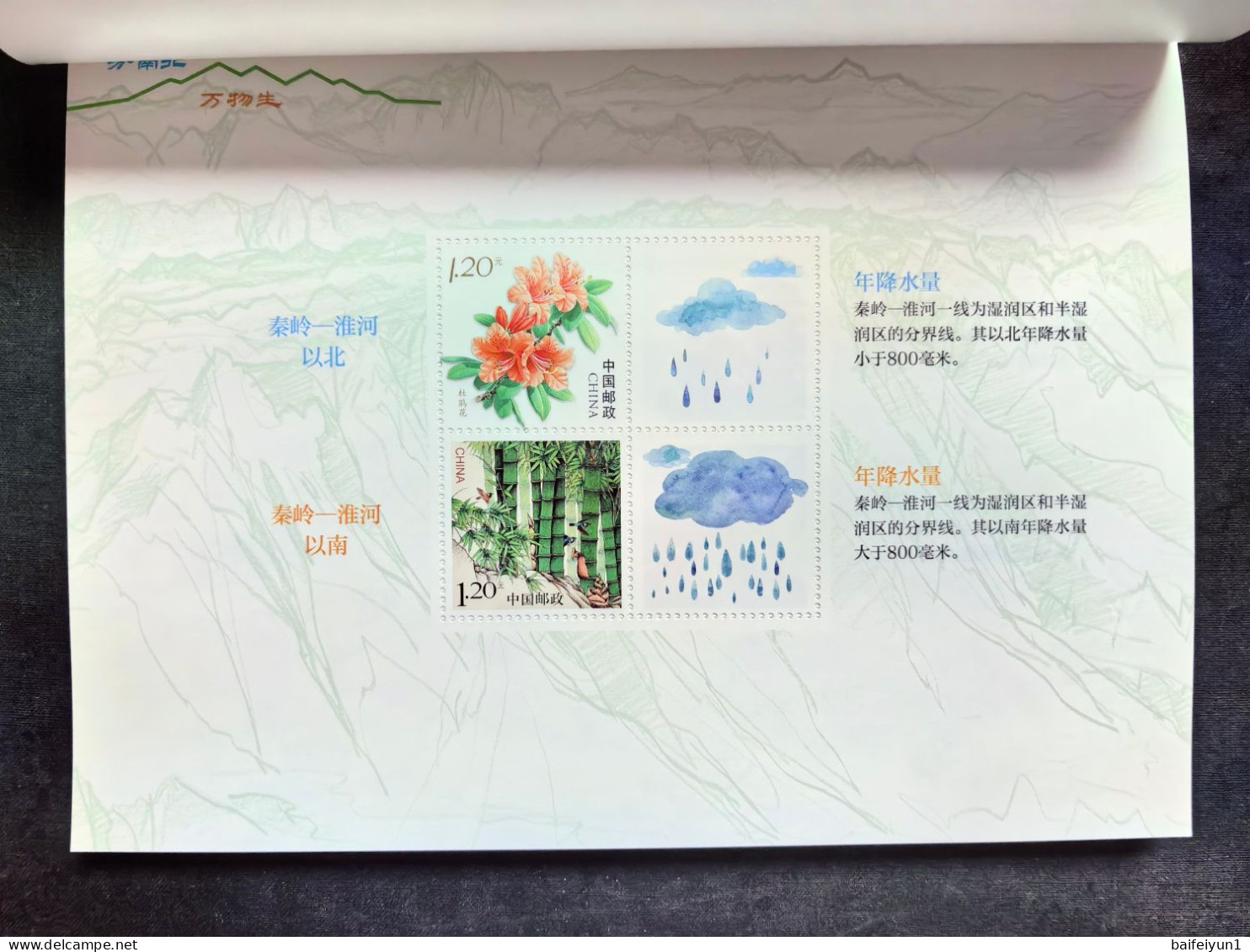 CHINA 2024 GPB-33 The Qinling Mountains Special Booklet - Unused Stamps