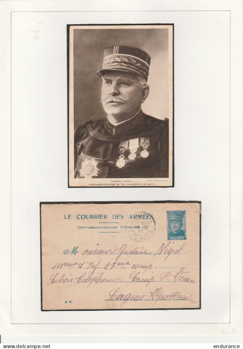 Maréchal Joffre - Superbe collection de cartes postale, vignettes, timbres, photos et documents dédiée au héros de la Gu