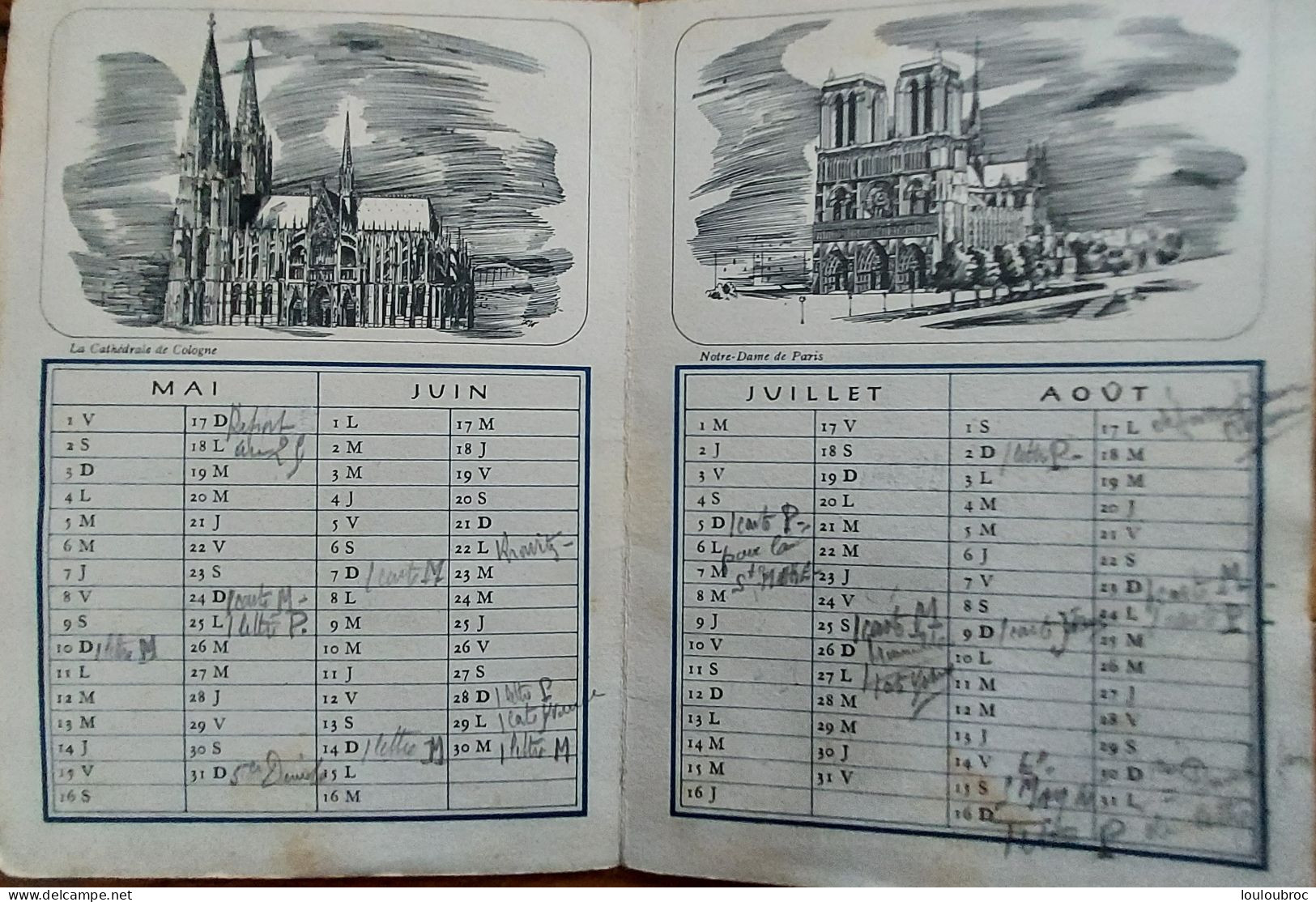 ALMANACH DU TRAIT D'UNION 1942 AVEC 3 ECRITS DU MARECHAL - 1939-45