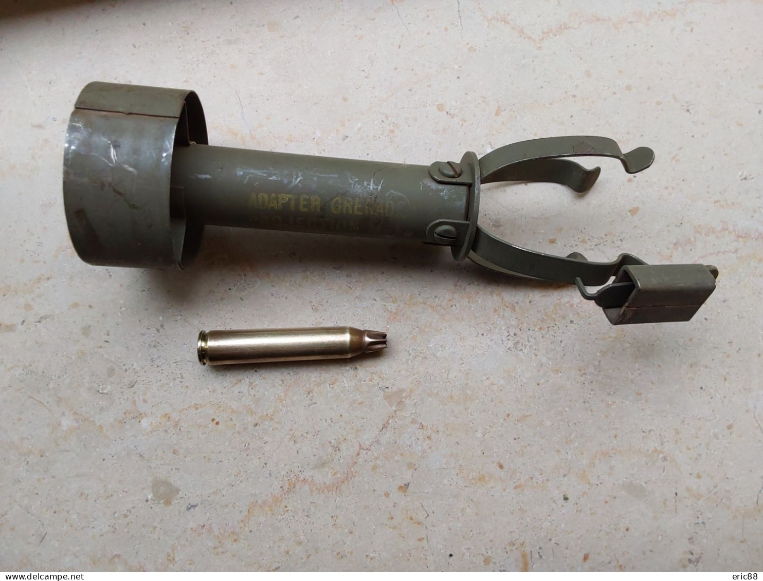 Adaptateur Pour Lancer La Grenade US Mk2 Ww2 Et Cartouche 7,62 Propulsive - Armes Neutralisées