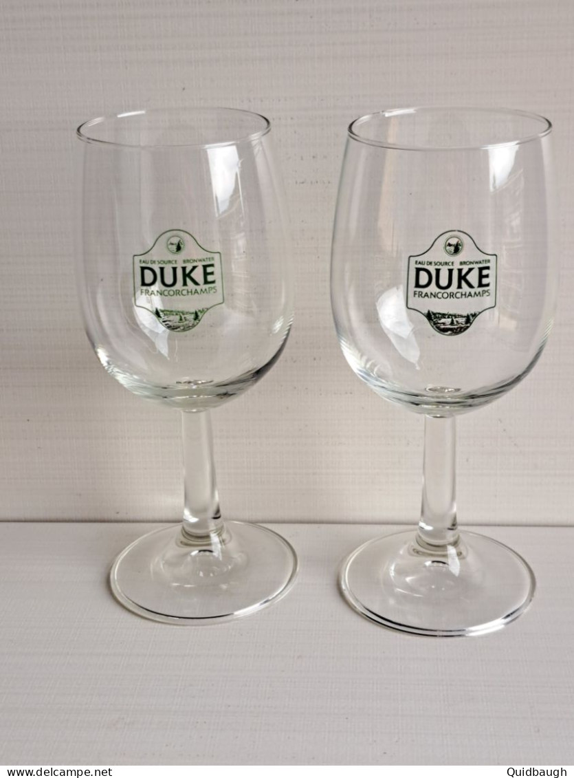 2 Beaux Verres Duke (Duk'Eau) Francorchamps - Vasos