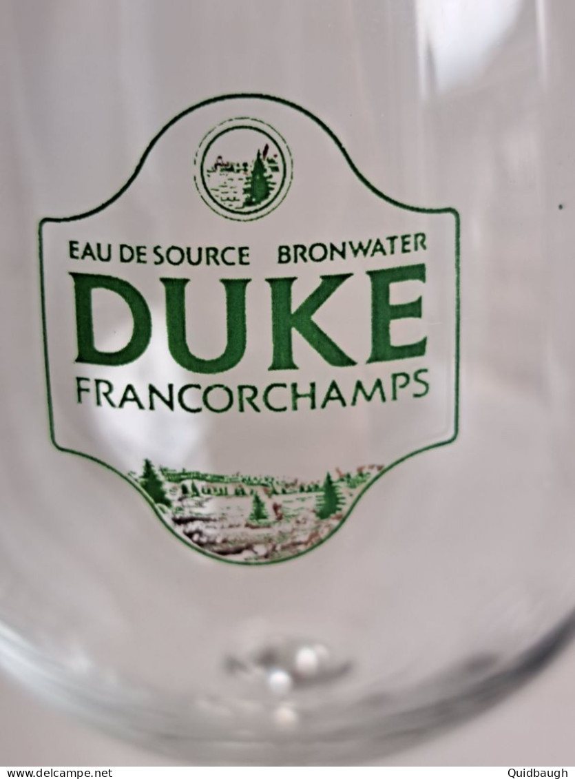 2 Beaux Verres Duke (Duk'Eau) Francorchamps - Vasos