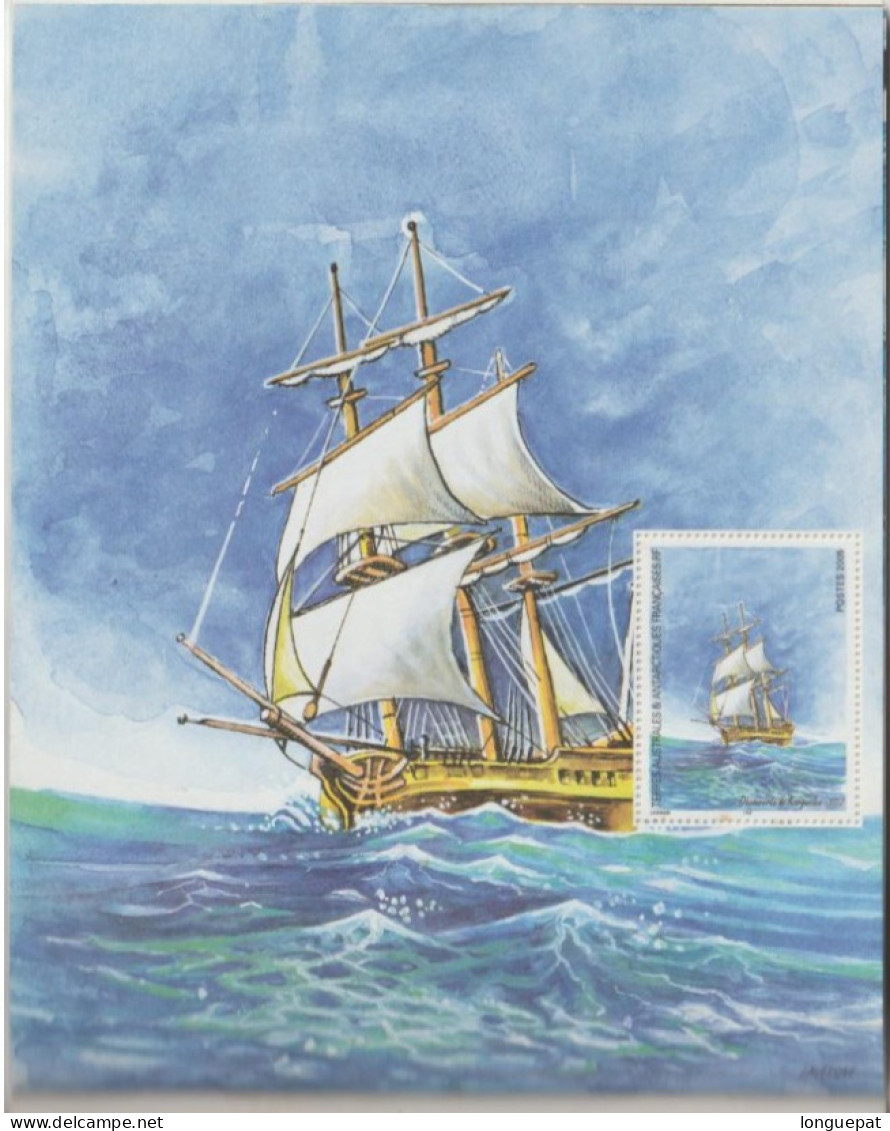 TAAF - "Carnet De Voyage Historique" 12 Illustrations Originages, Et 12 Feuillets D'explication - Libretti