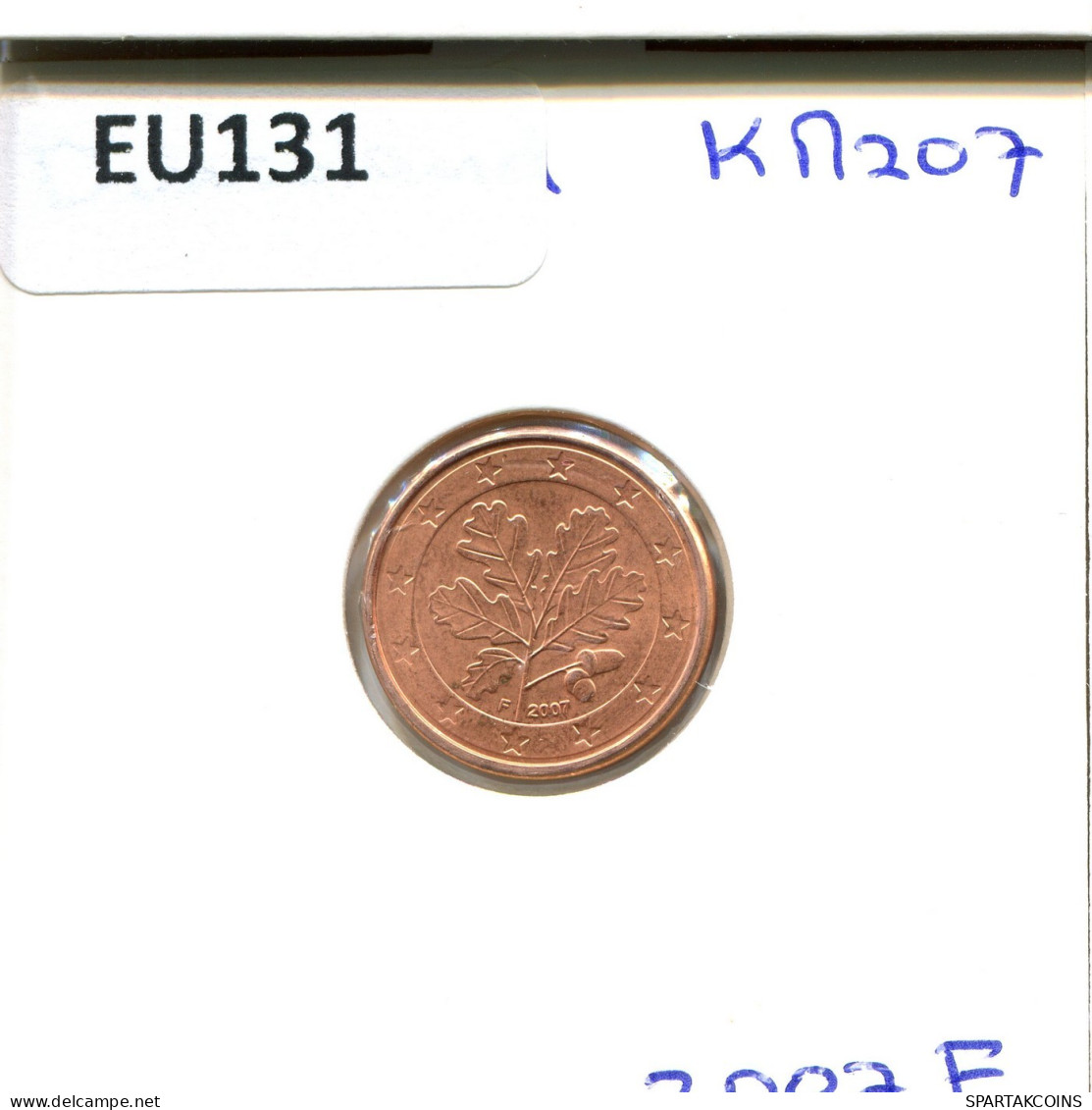 1 EURO CENT 2007 ALEMANIA Moneda GERMANY #EU131.E.A - Alemania