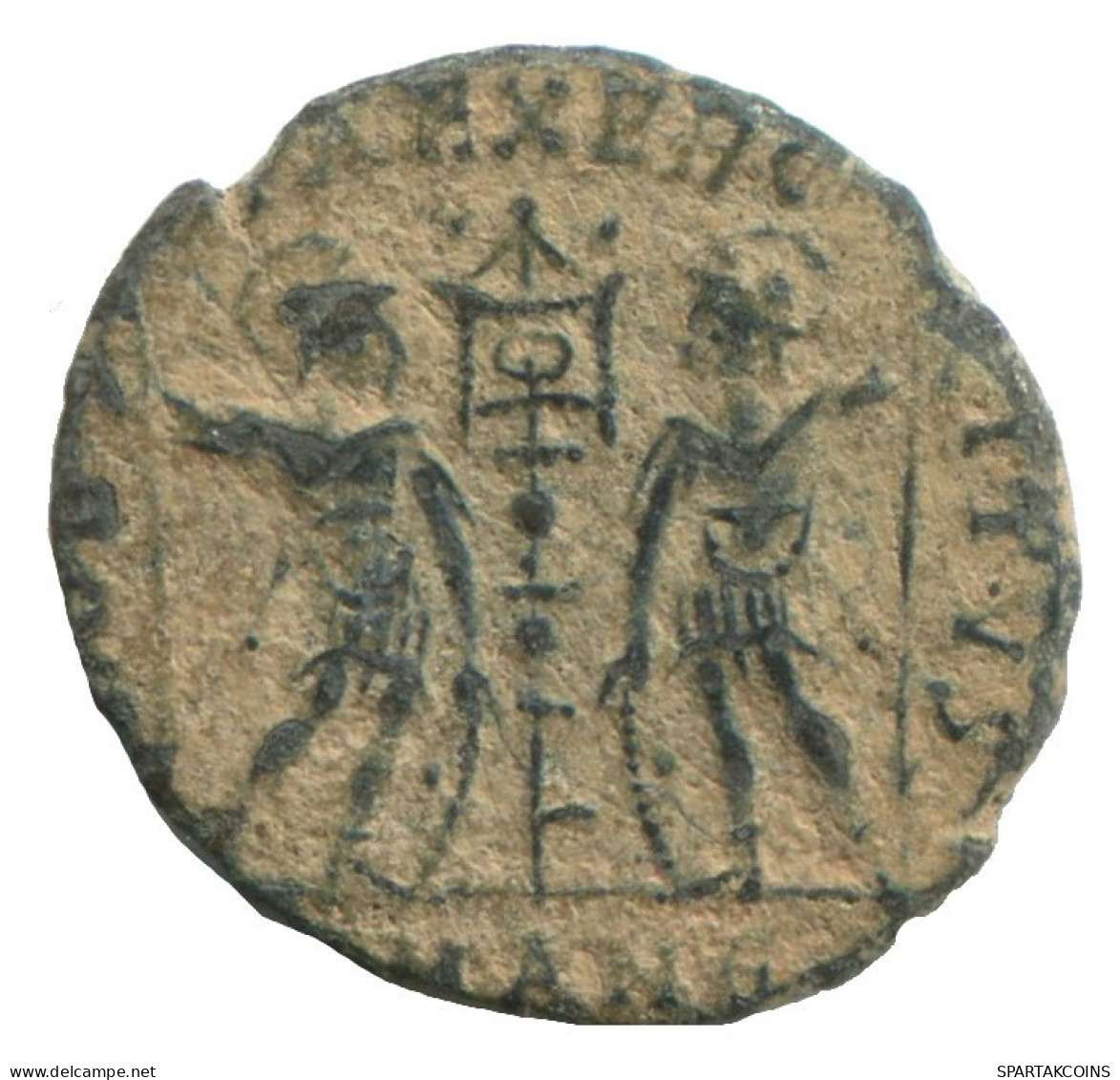CONSTANTIUS II AD347-348 GLORIA EXERCITVS Two Soldiers 1,1g/15mm ANN1511.10.E.A - El Imperio Christiano (307 / 363)