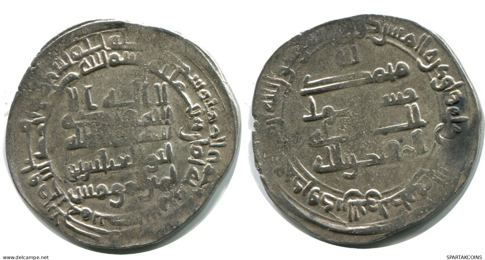 ABBASID AL-MUQTADIR AH 295-320/ 908-932 AD Silver DIRHAM #AH175.45.F.A - Orientalische Münzen