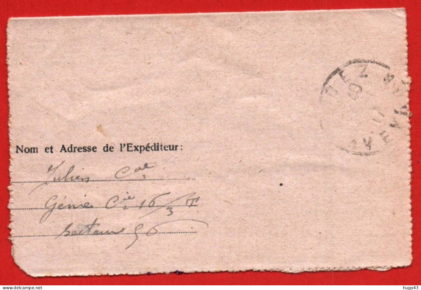 (RECTO / VERSO) CARTE LETTRE  AVEC CACHET TRESOR ET POSTES LE 23/01/1917 - SECTEUR POSTAL 56 - Briefe U. Dokumente