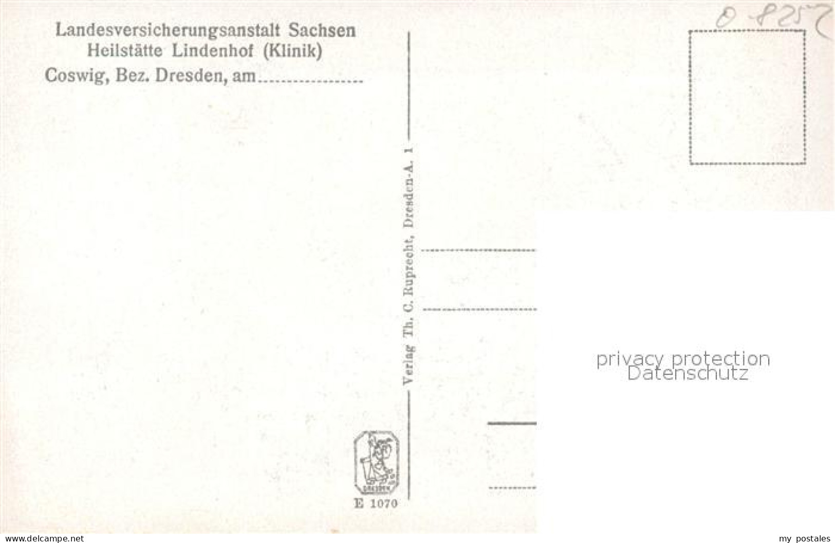 43496166 Coswig Sachsen Heilstaette Lindenhof Klinik Coswig Sachsen - Coswig