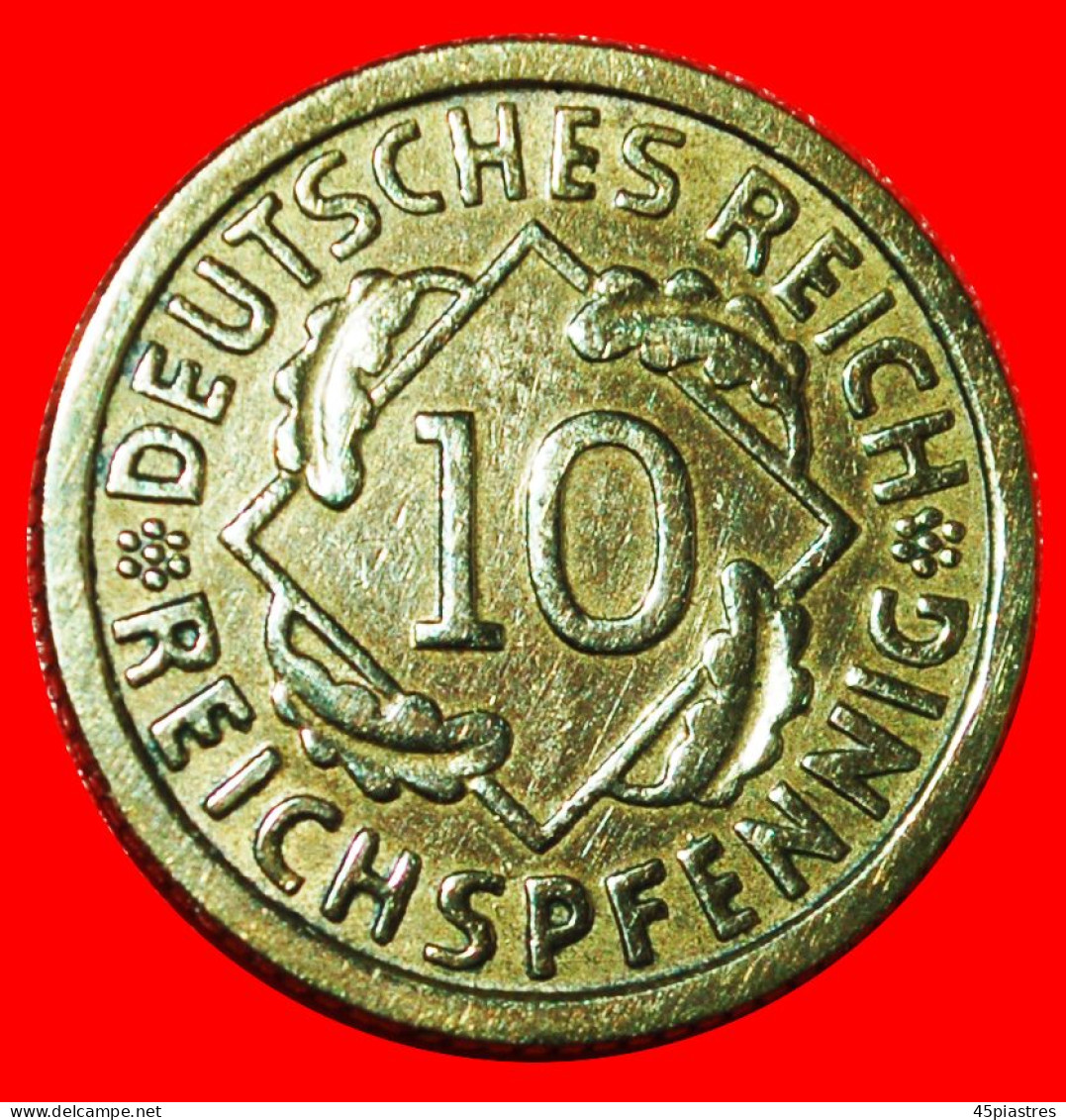 * THIRD REICH (1933-1945): GERMANY  10 REICHSPFENNIGS 1933G UNCOMMON BADEN! · LOW START · NO RESERVE! - 10 Reichspfennig