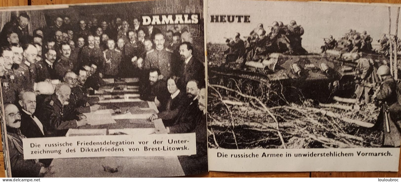 VOLK AM ABGRUND LE PEUPLE AU BORD DU GOUFFRE TRACT FRANCAIS LANCE SUR L'ALLEMAGNE WW2 ET WW1 LIVRET 32 PAGES