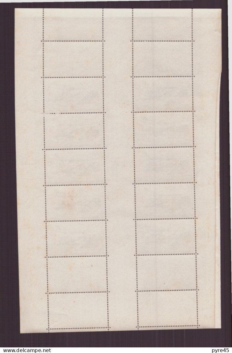 NOUVELLE CALEDONIE FEUILLE N° 181 * PLIURE TACHE DE ROUILLE ADHERENCE - Nuovi