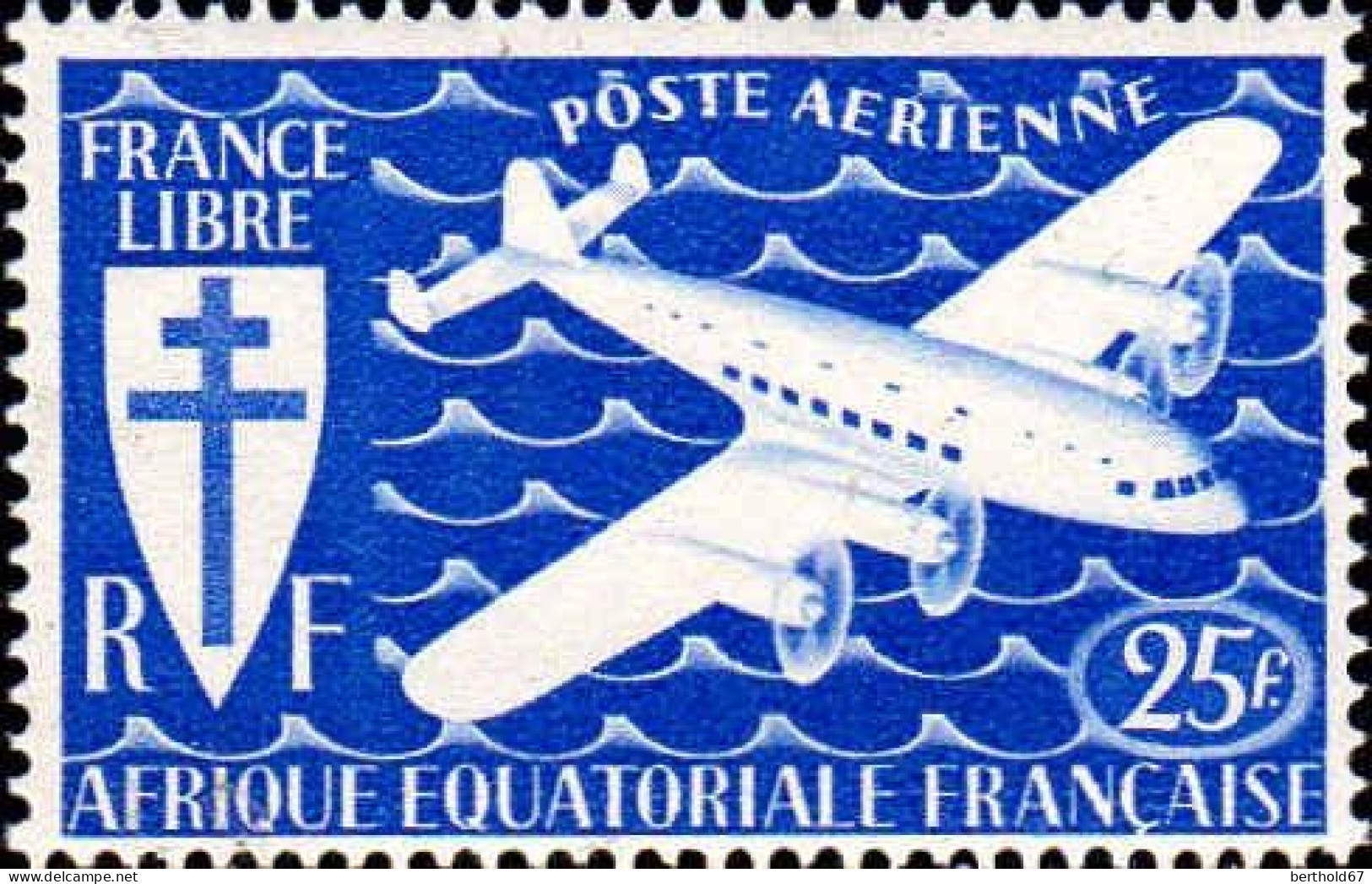 AEF Avion N** Yv:22/28 Série De Londres Quadrimoteur - Unused Stamps