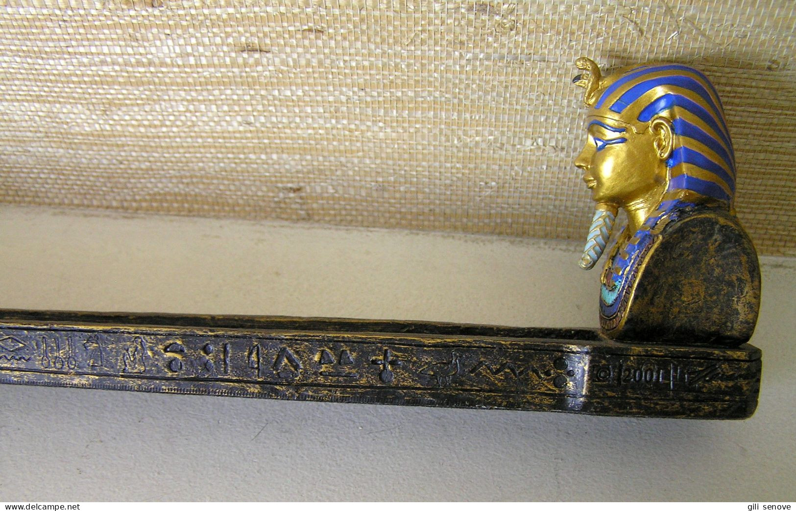 Vintage Pharaoh Tut Incense Burner &Incense Holder Egypt