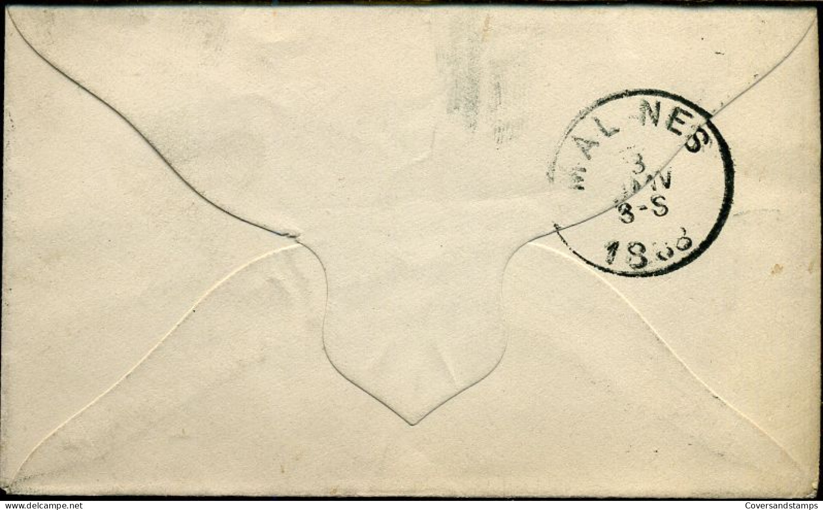 Kleine Envelop / Petite Enveloppe Met N° 45 - 1869-1888 Lion Couché (Liegender Löwe)