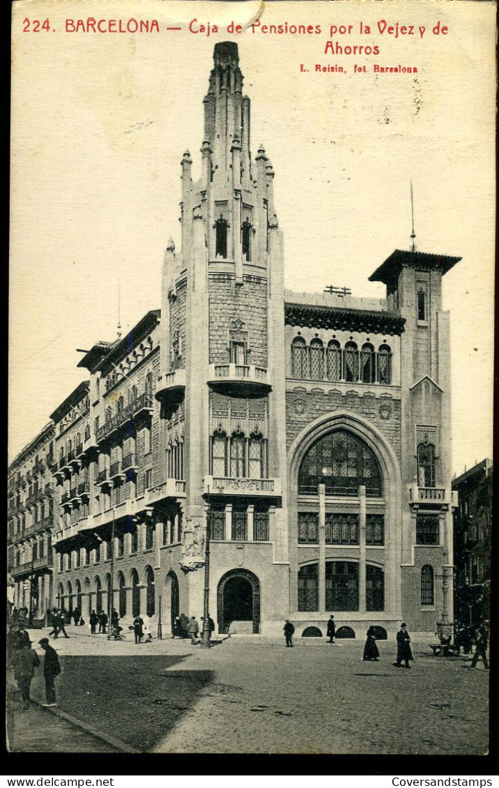 Tarjeta Postal :: Van Barcelona Naar Antwerpen, België - 1931-....