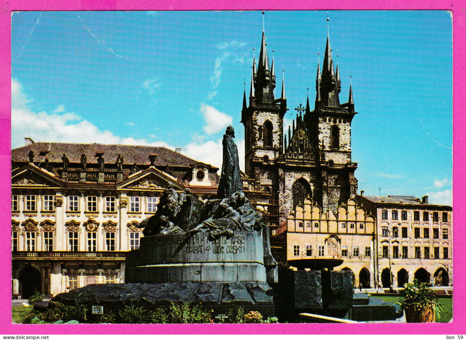 294705 / Czechoslovakia - Praha Church Of Our Lady Before Týn Monument PC 1974 USED 30h Postal Services Letter Bird - Brieven En Documenten