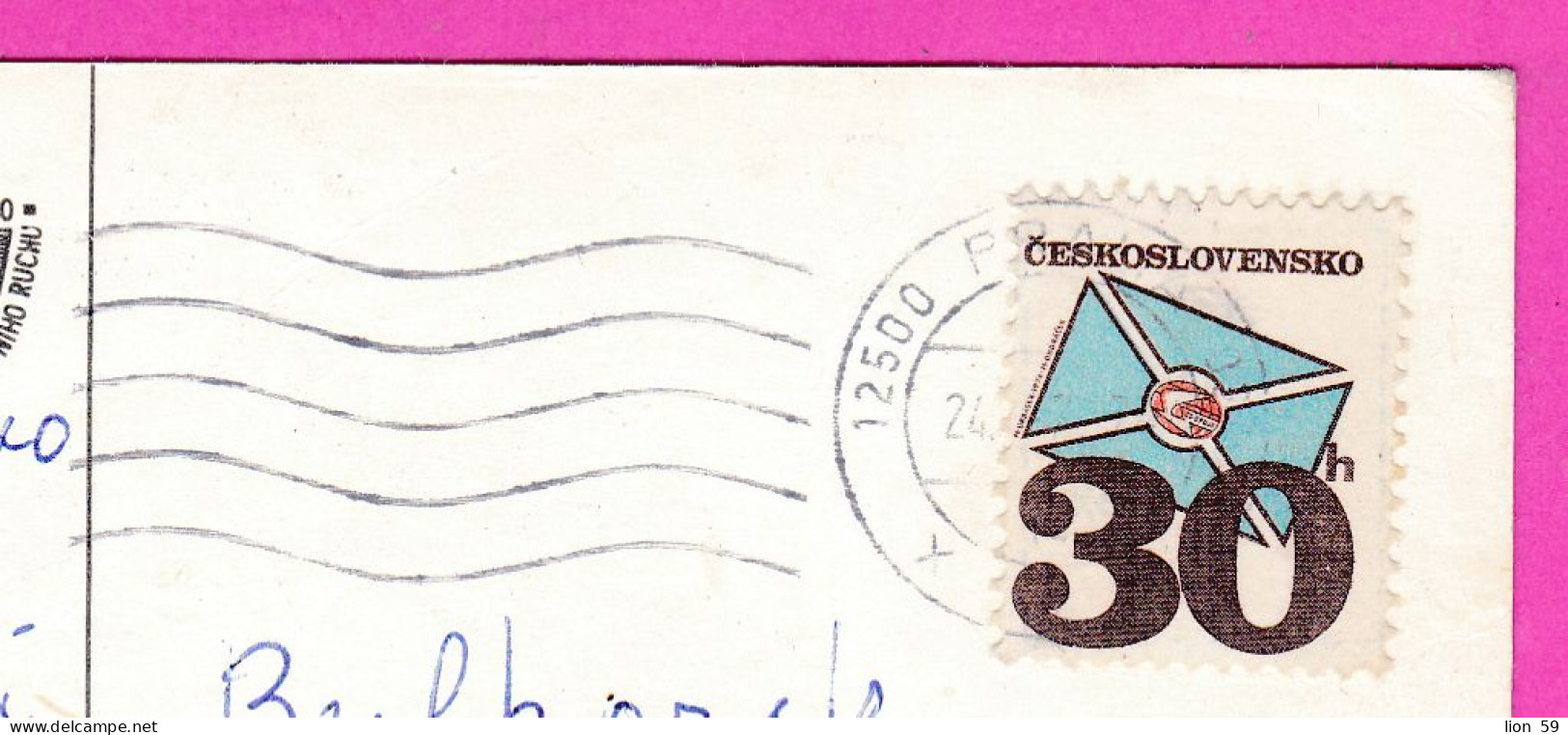 294706 / Czechoslovakia - PRAHA - Charles Bridge Karluv Most Statue PC 1979 USED 30h Postal Services Letter Bird - Lettres & Documents