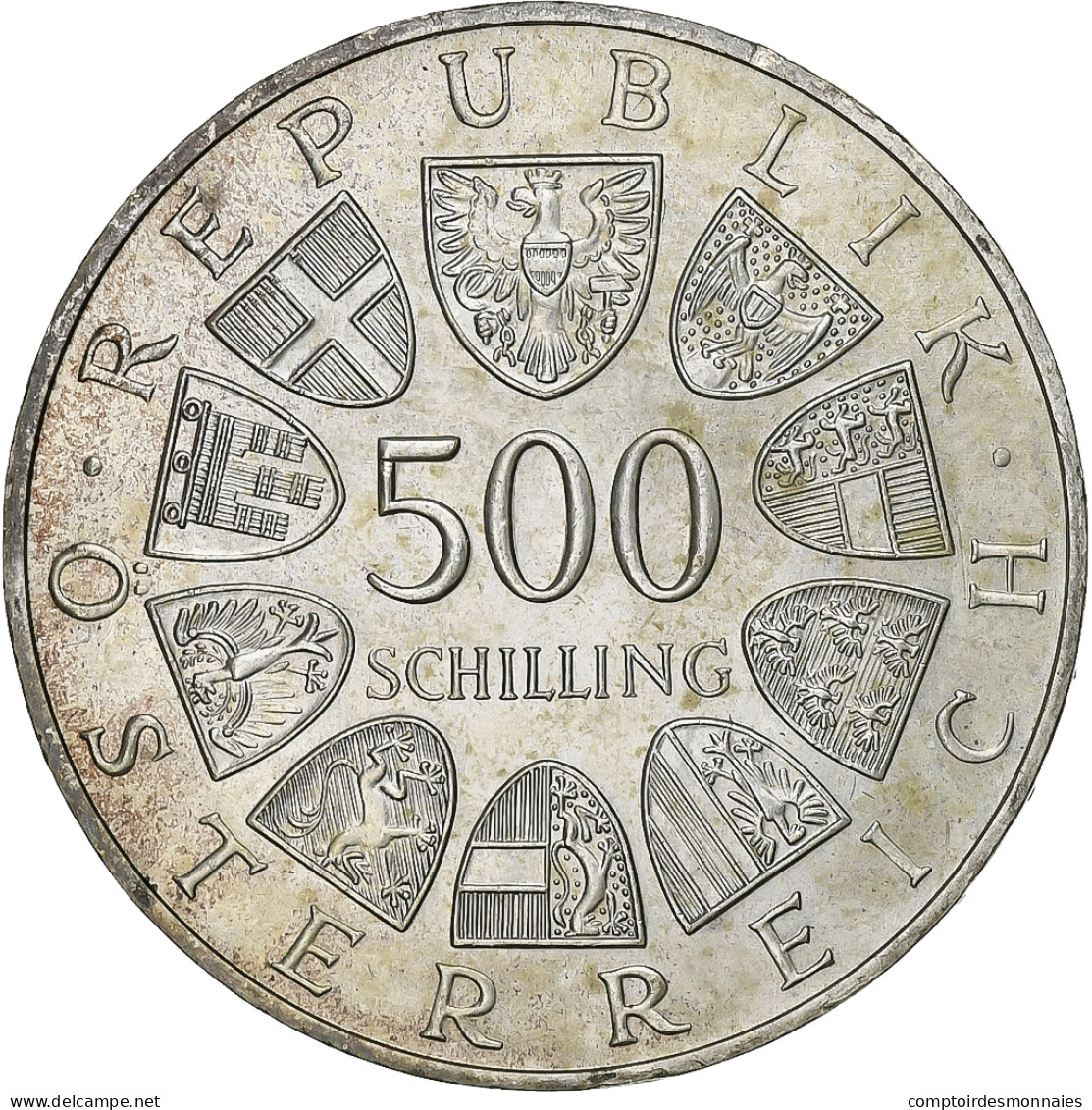 Autriche, 500 Schilling, 1983, Vienne, Argent, SPL, KM:2962 - Austria