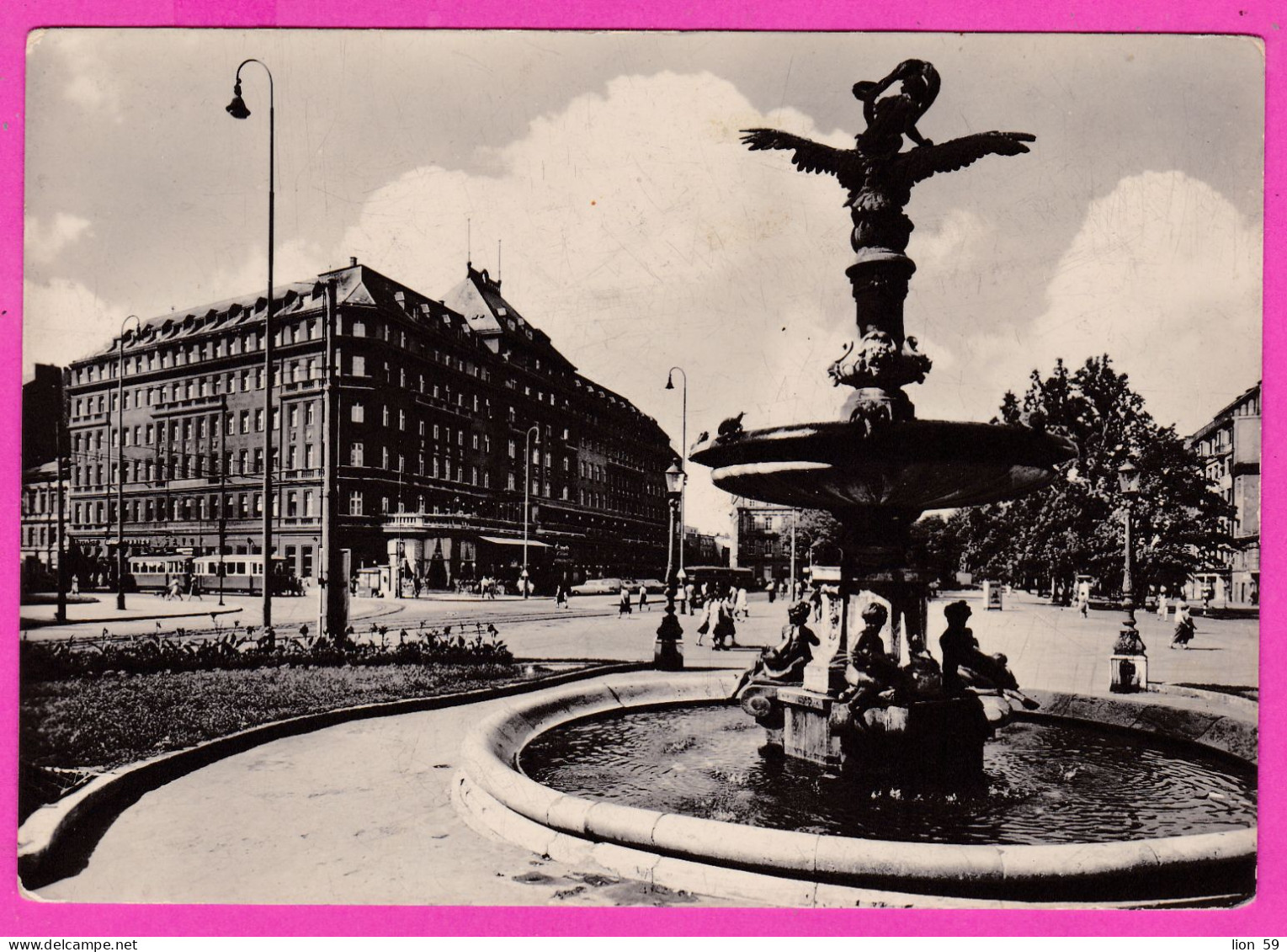 294710 / Slovakia Bratislava - Carlton Hotel Hviezdoslavovo Námestie PC 1960 USED 30h President Novotny Czechoslovakia - Storia Postale