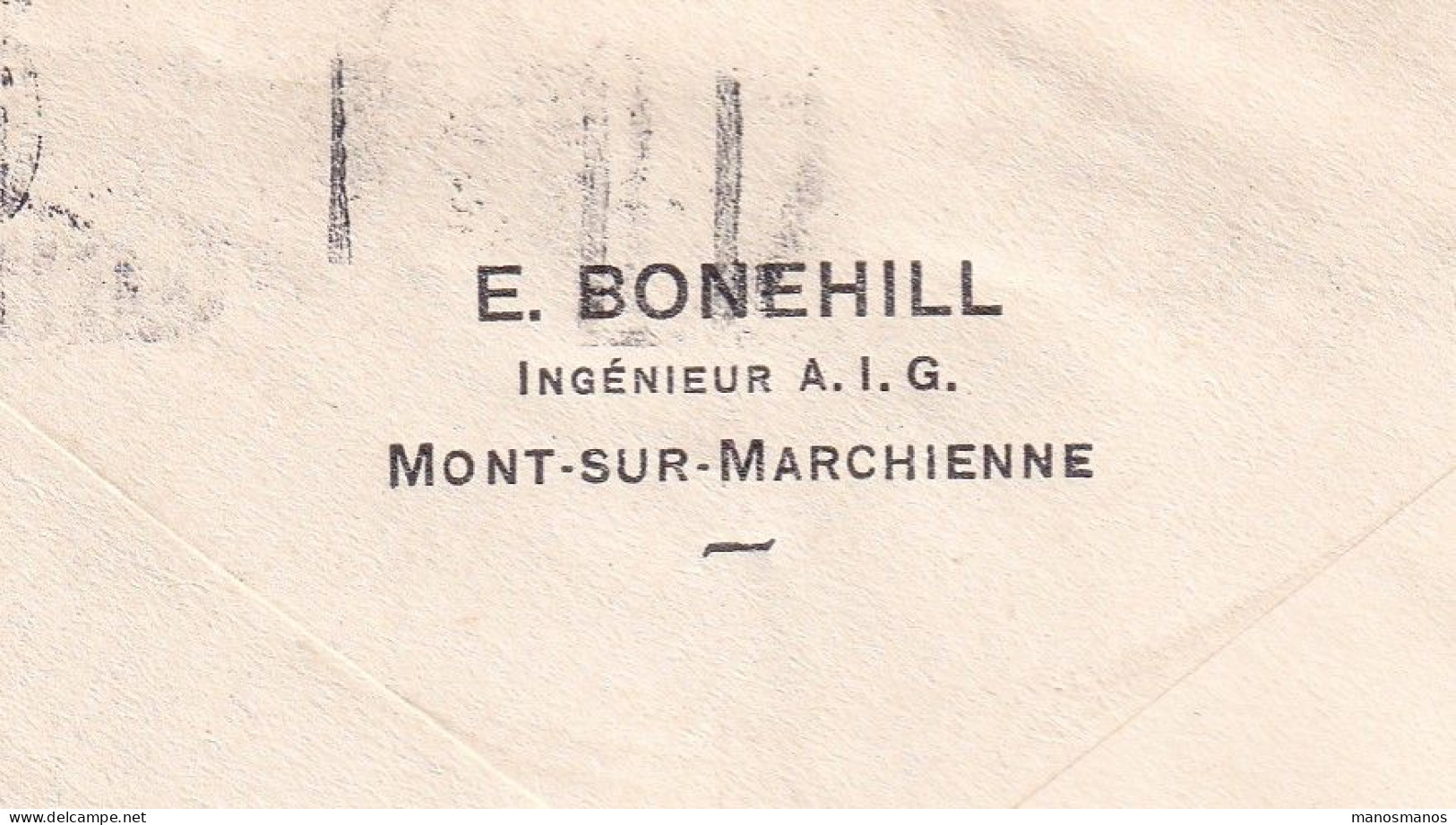 DDGG 335 -  Thème ORVAL - Enveloppe TP Orval 260 En Paire CHARLEROI 1929 Vers GILLY - Griffe MONT SUR MARCHIENNE - Lettres & Documents