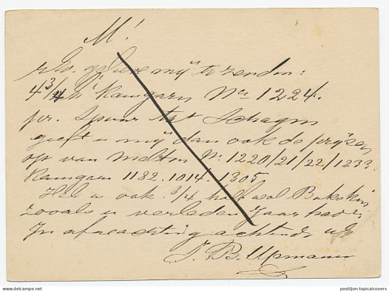 Naamstempel Barsingerhorn 1881 - Cartas & Documentos