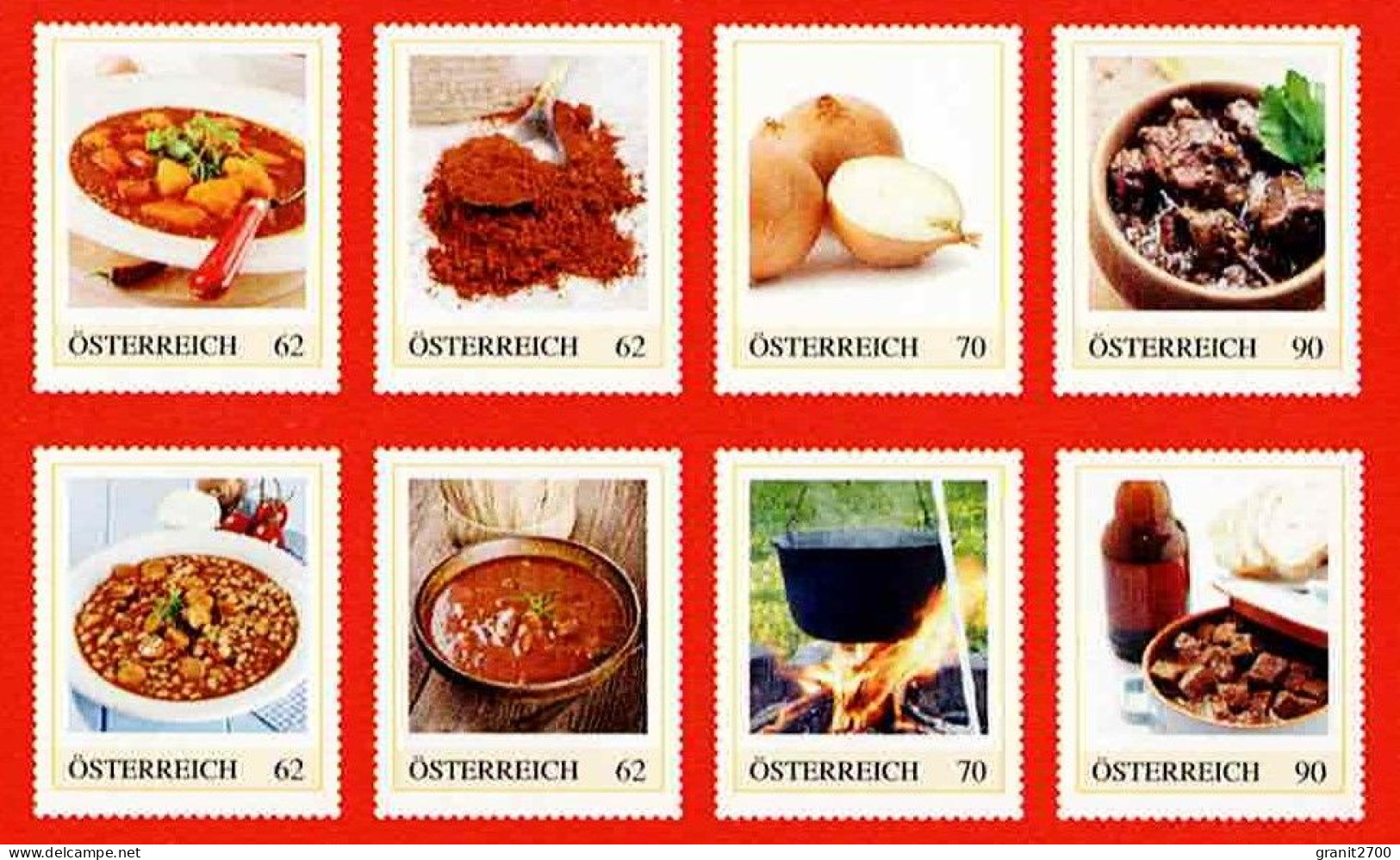 PM  Marken Heft Mit 8 Verschiedenen Marken " Best Of  Gulasch "   Lt. Scan Postfrisch - Personnalized Stamps