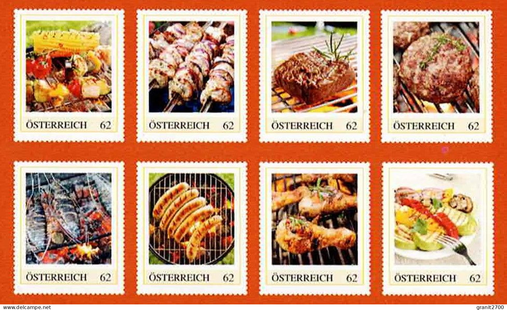 PM  Marken Heft Mit 8 Verschiedenen Marken " Best Of  Grillen "   Lt. Scan Postfrisch - Persoonlijke Postzegels