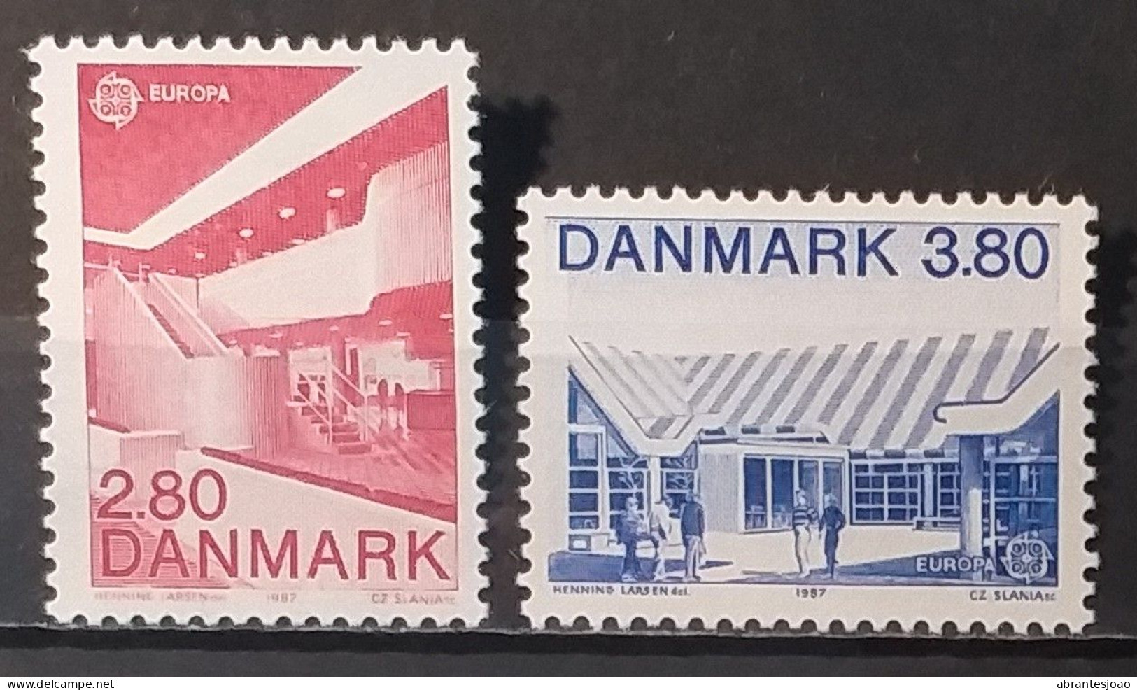 1984 - Denmark - MNH - Europa CEPT - 25 Years Of CEPT + 1987- ModernArchitecture - 4 Stamps - Nuovi