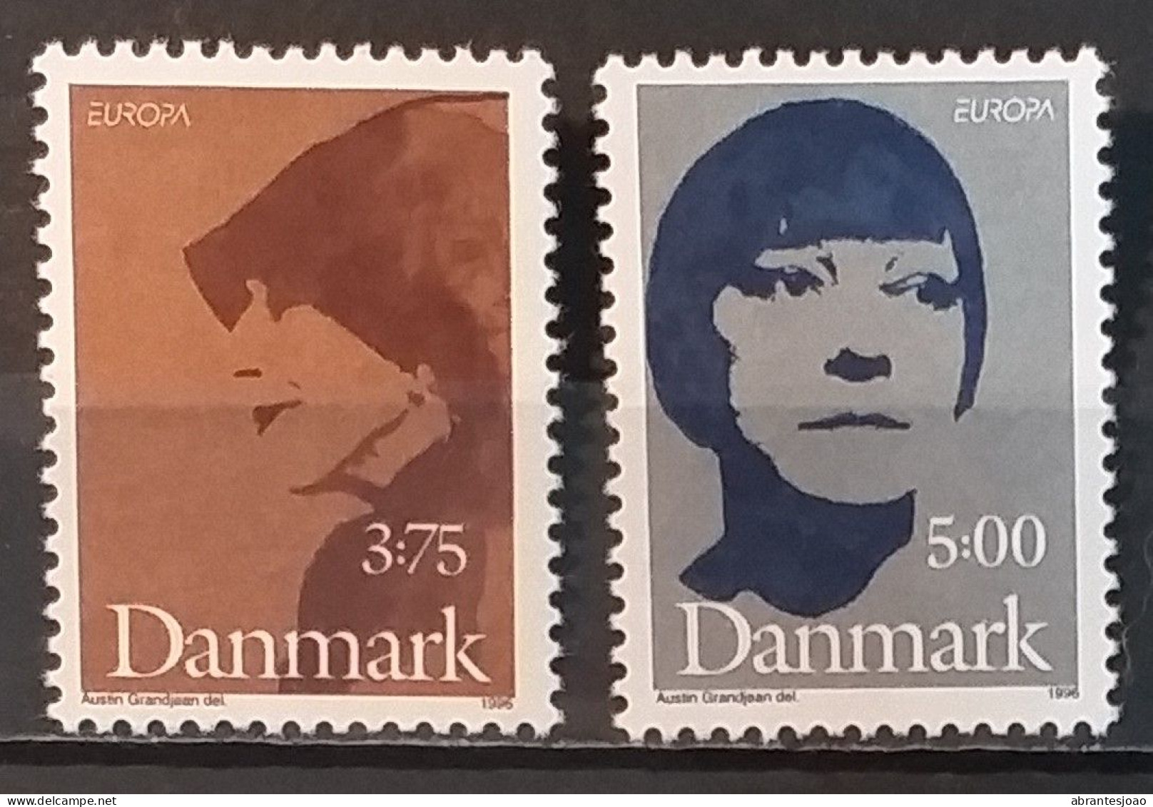 1995 - Denmark - MNH - EUROPA - Peace And Freedom + 1996 - Famous Women - 4 Stamps - Unused Stamps