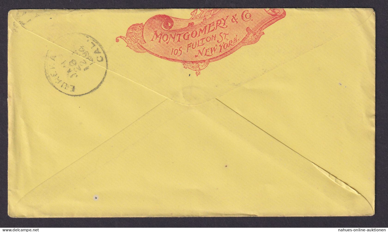 New York USA Sehr Schöner Illustrierter Reklame Brief Montgomery & Co Tools - Lettres & Documents