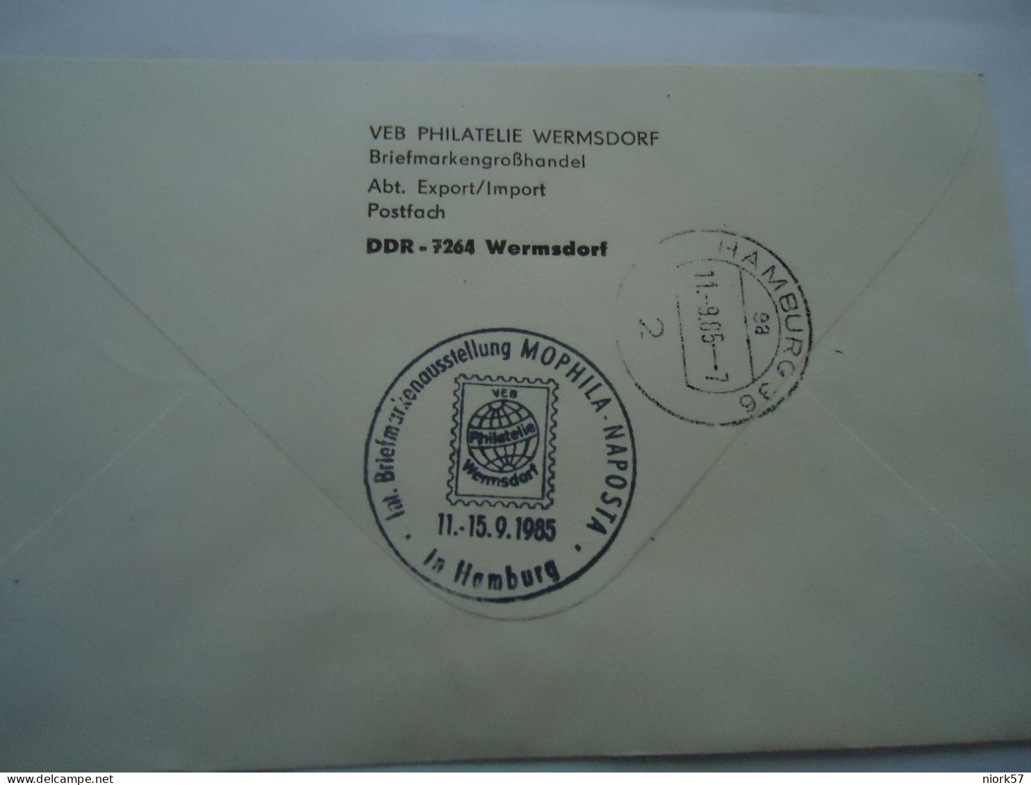 DDR  GERMANY  REGISTERED COVER  EXPRES   MOPHILA 85    WERMSDORF   VIGNETTES - Other & Unclassified