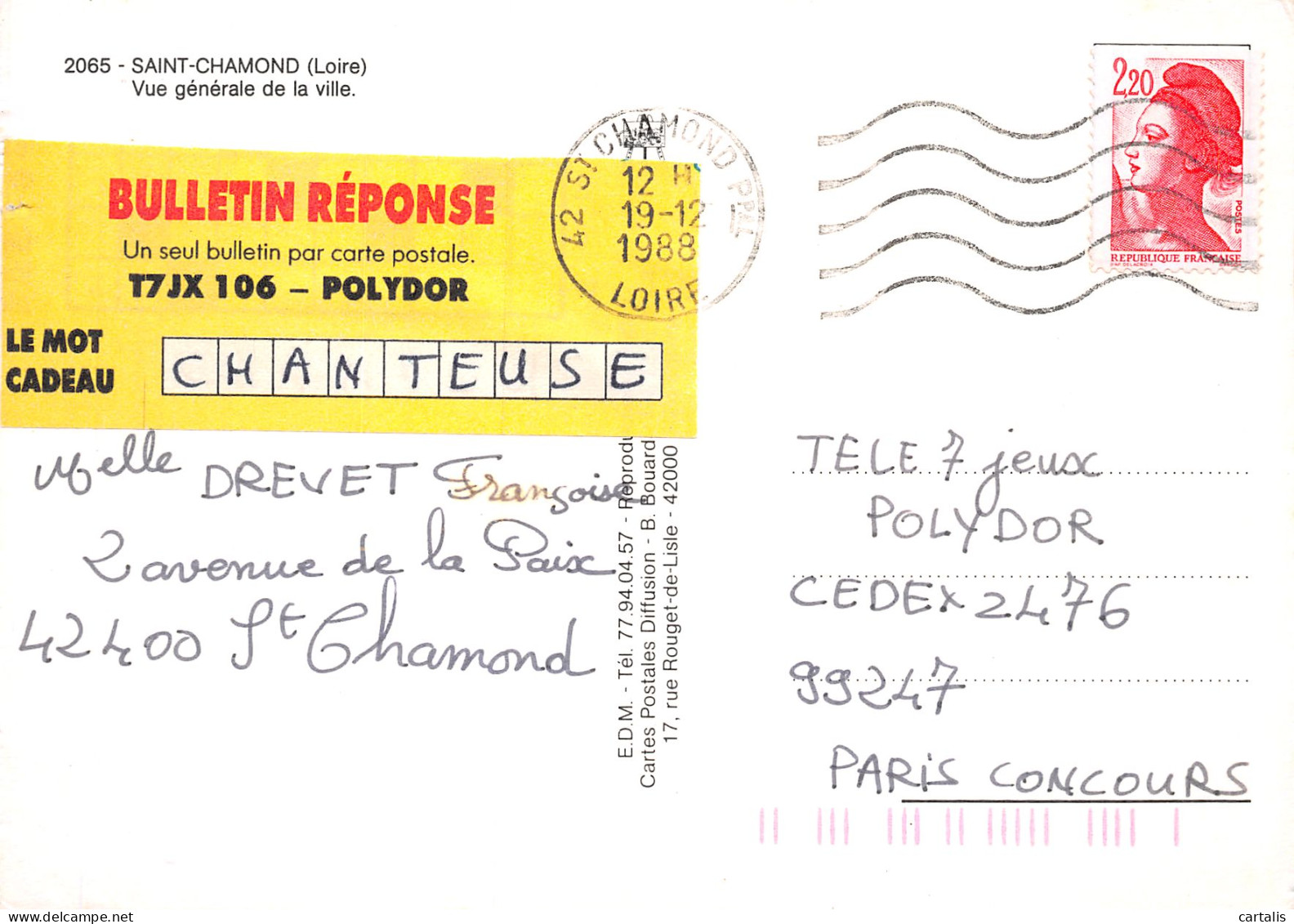 42-SAINT CHAMOND-N°C4042-C/0261 - Saint Chamond